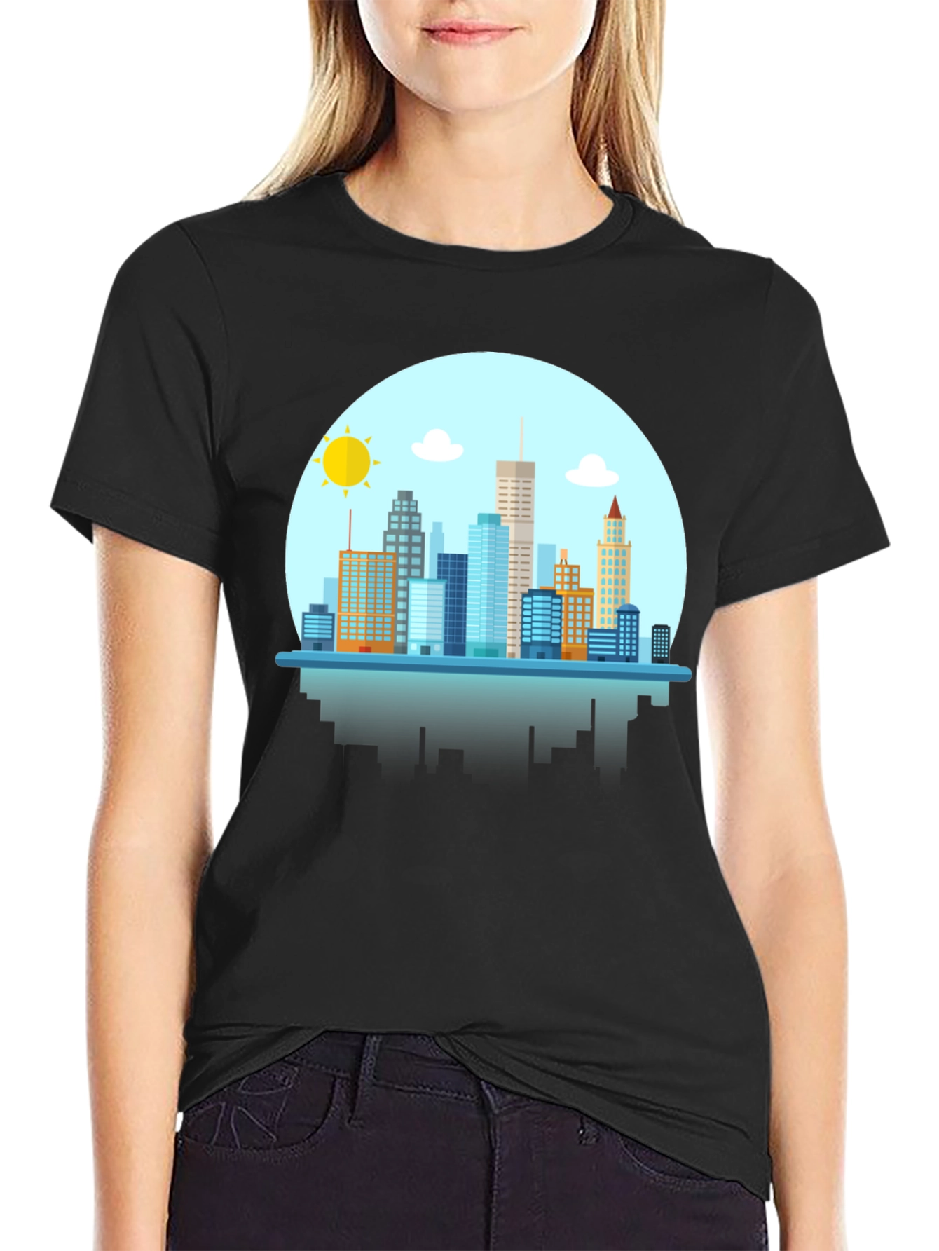 Cityscape Graphic Tee - Modern Urban Style