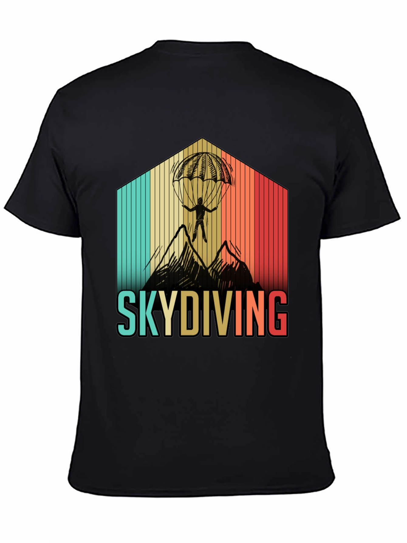 Skydiving Retro Graphic T-Shirt