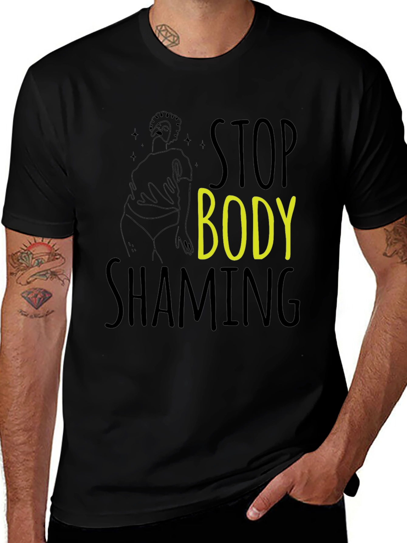 Stop Body Shaming Graphic Tee