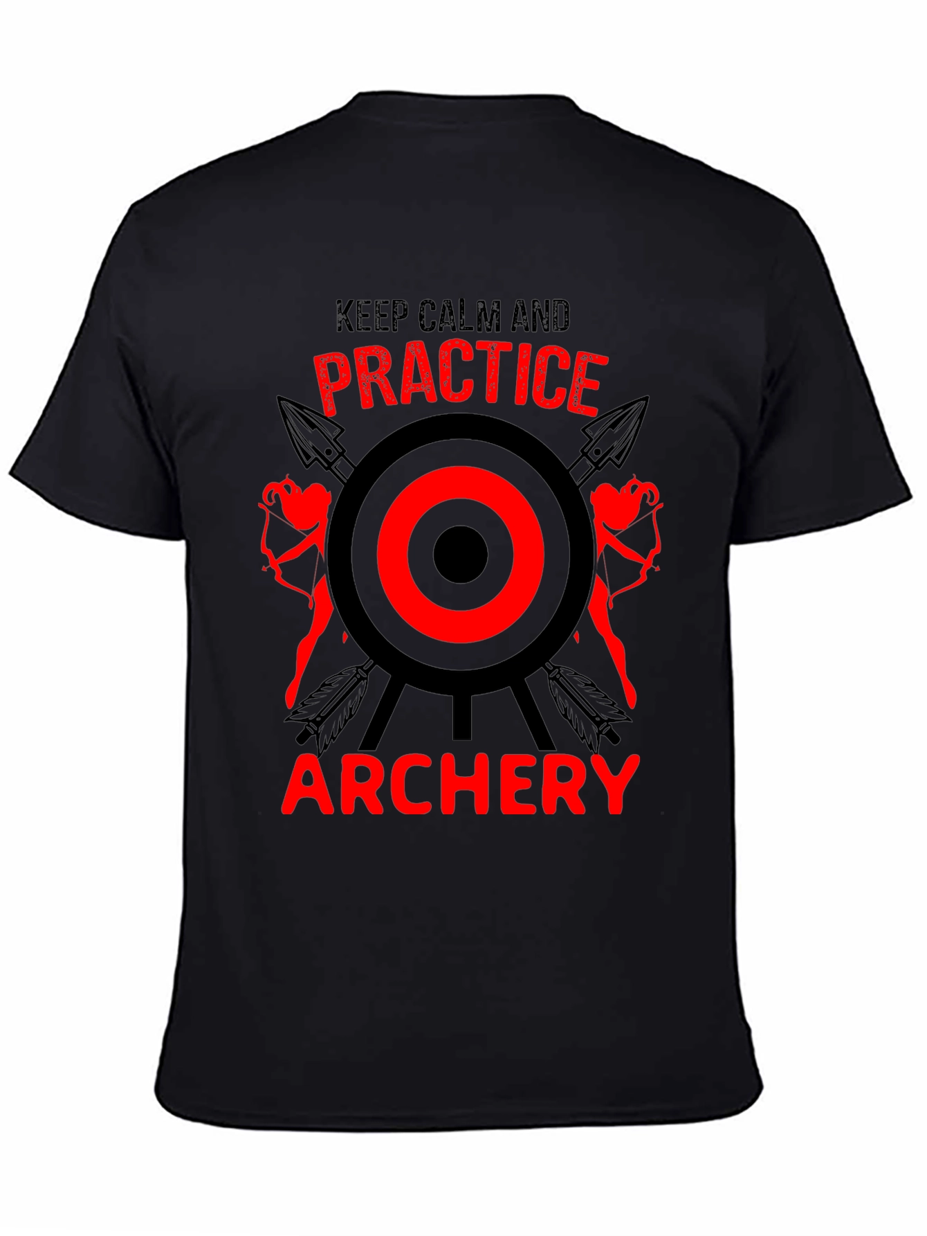 Archery Practice T-Shirt - Keep Calm and Aim On!