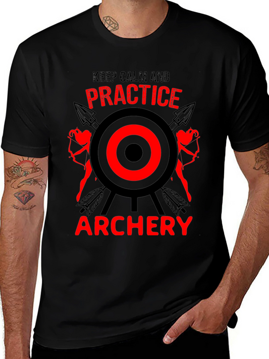 Archery Practice T-Shirt - Keep Calm and Aim On!