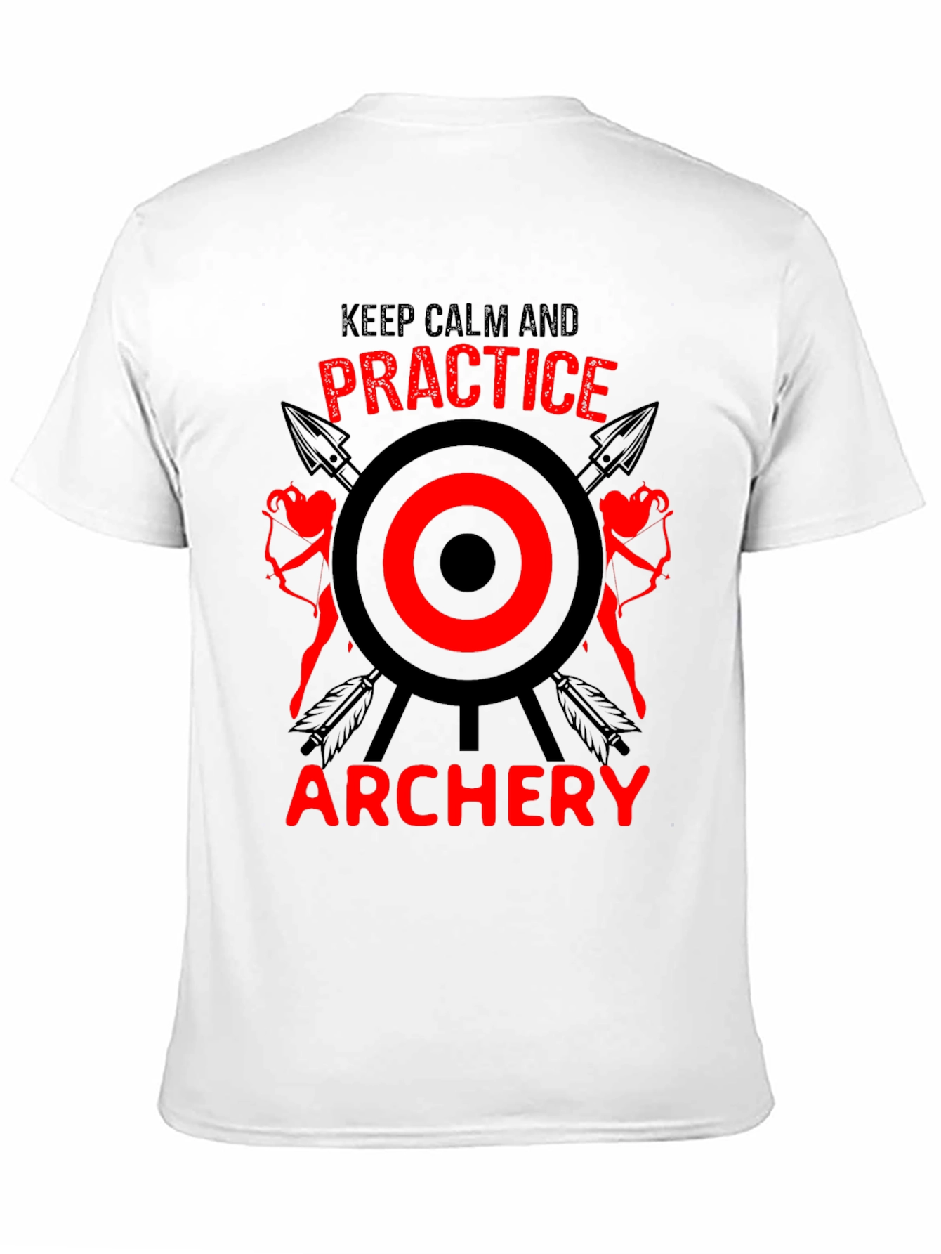 Archery Practice T-Shirt - Keep Calm and Aim On!
