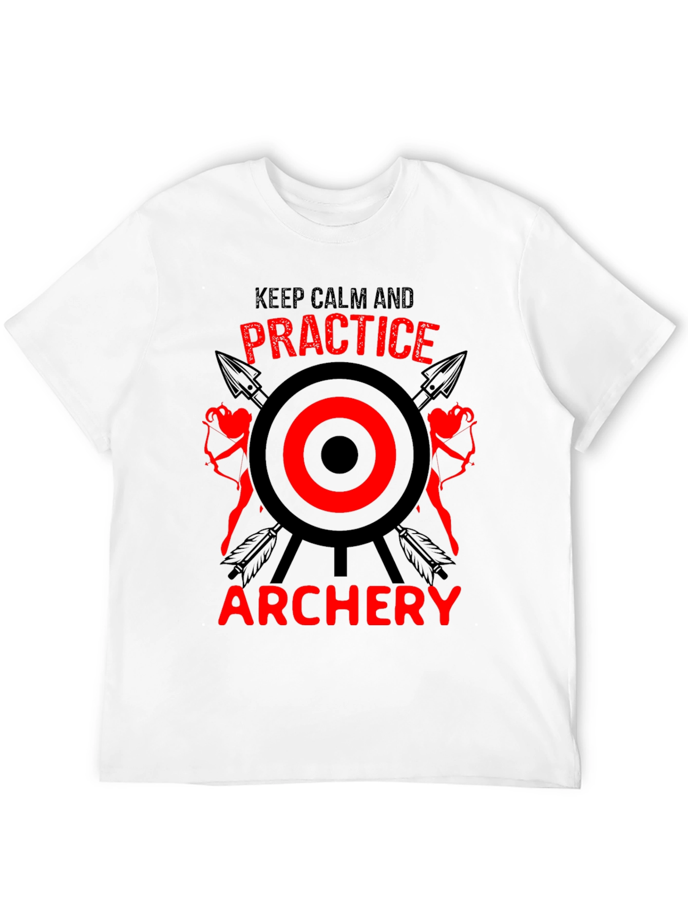 Archery Practice T-Shirt - Keep Calm and Aim On!