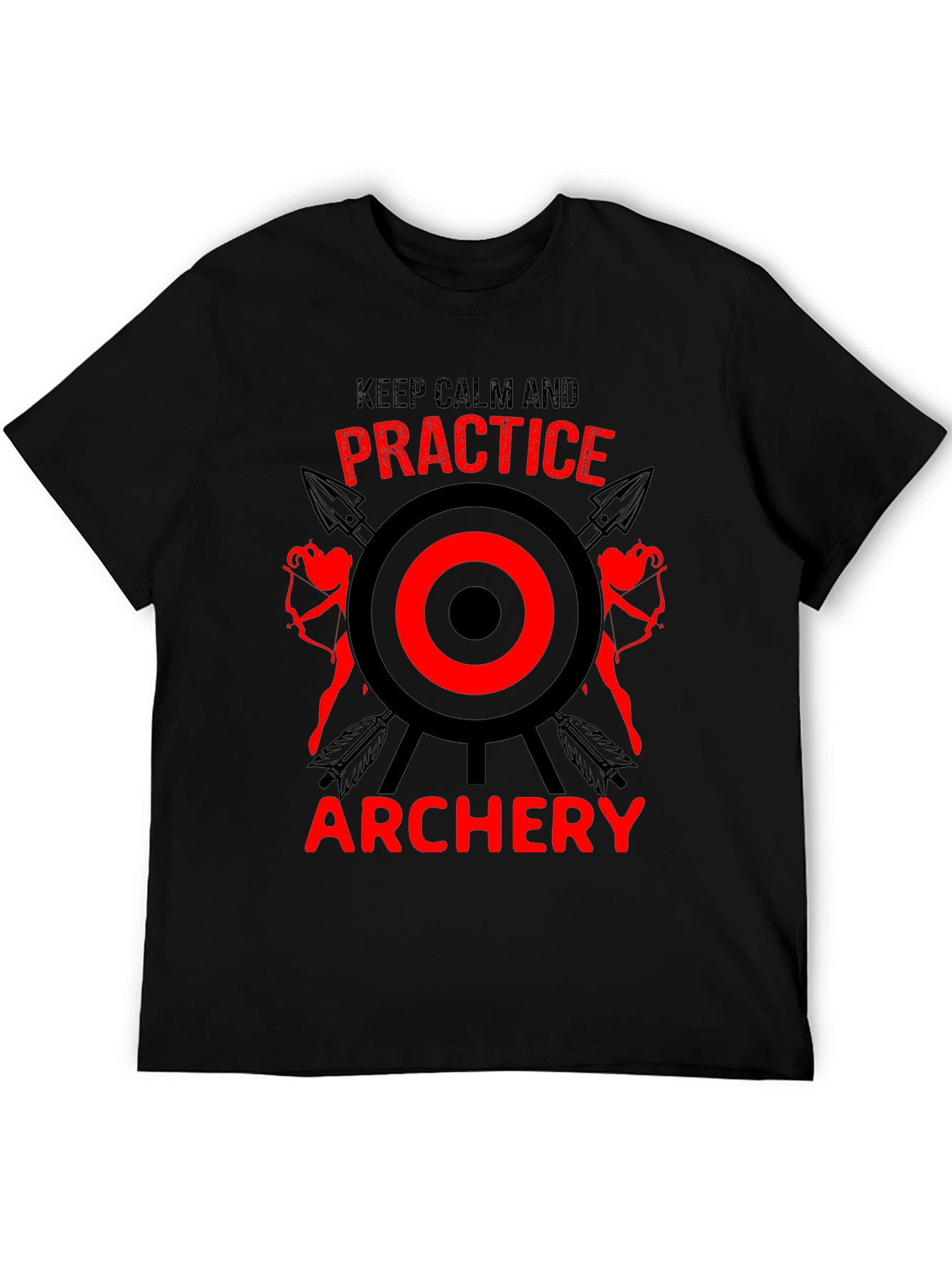 Archery Practice T-Shirt - Keep Calm and Aim On!