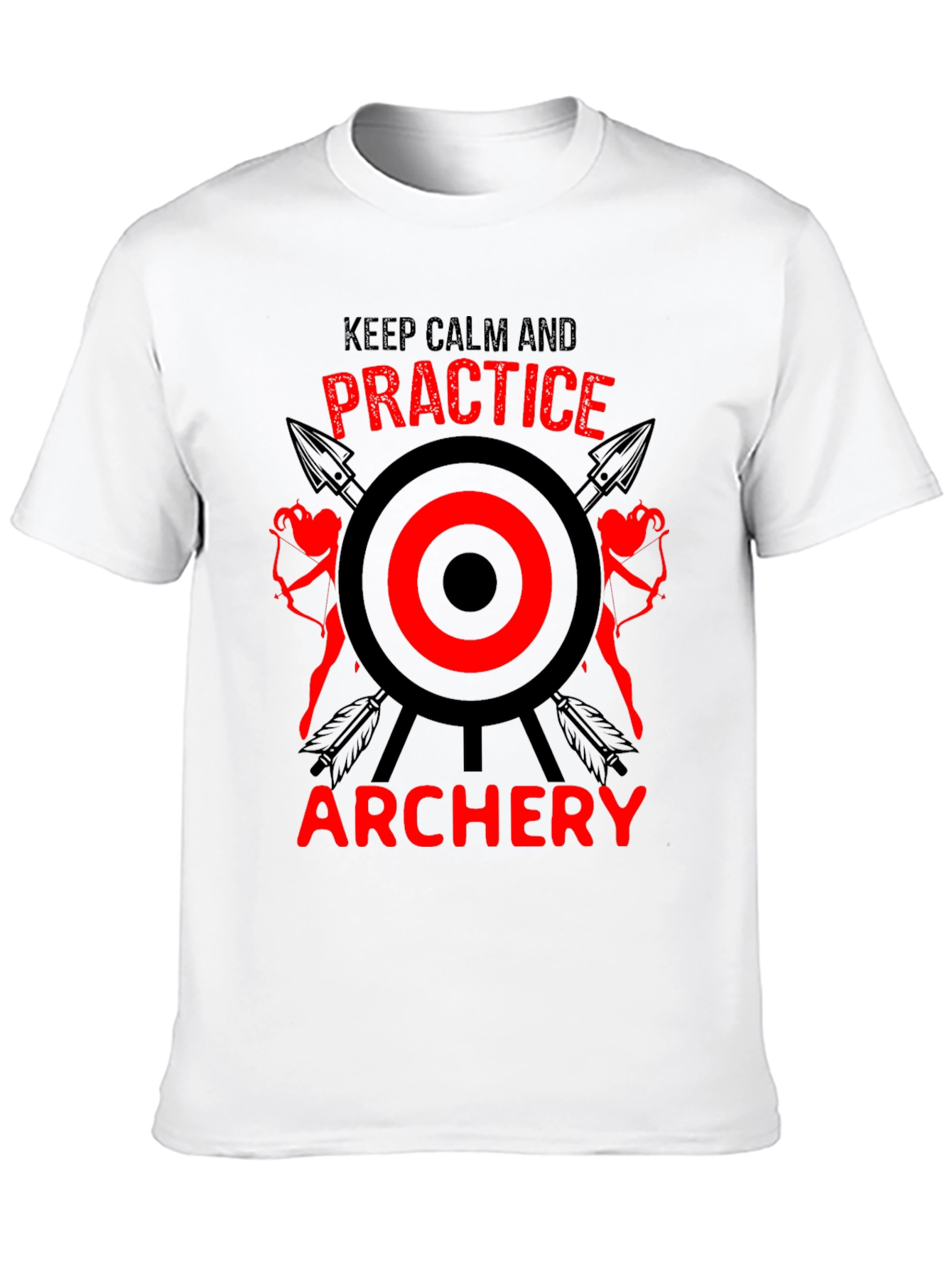 Archery Practice T-Shirt - Keep Calm and Aim On!