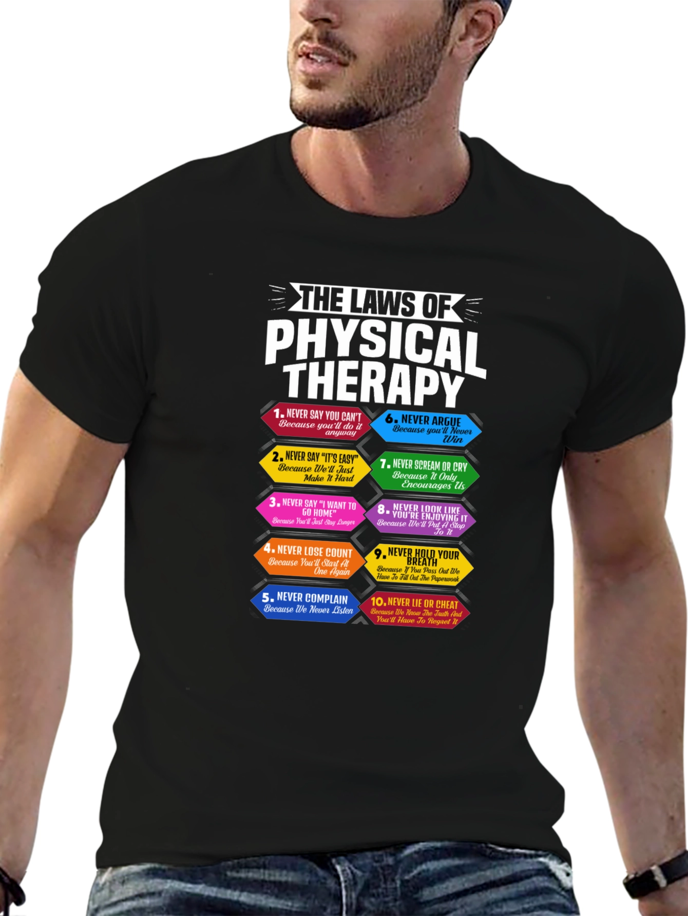 Physical Therapy Laws T-Shirt Funny PT Gift