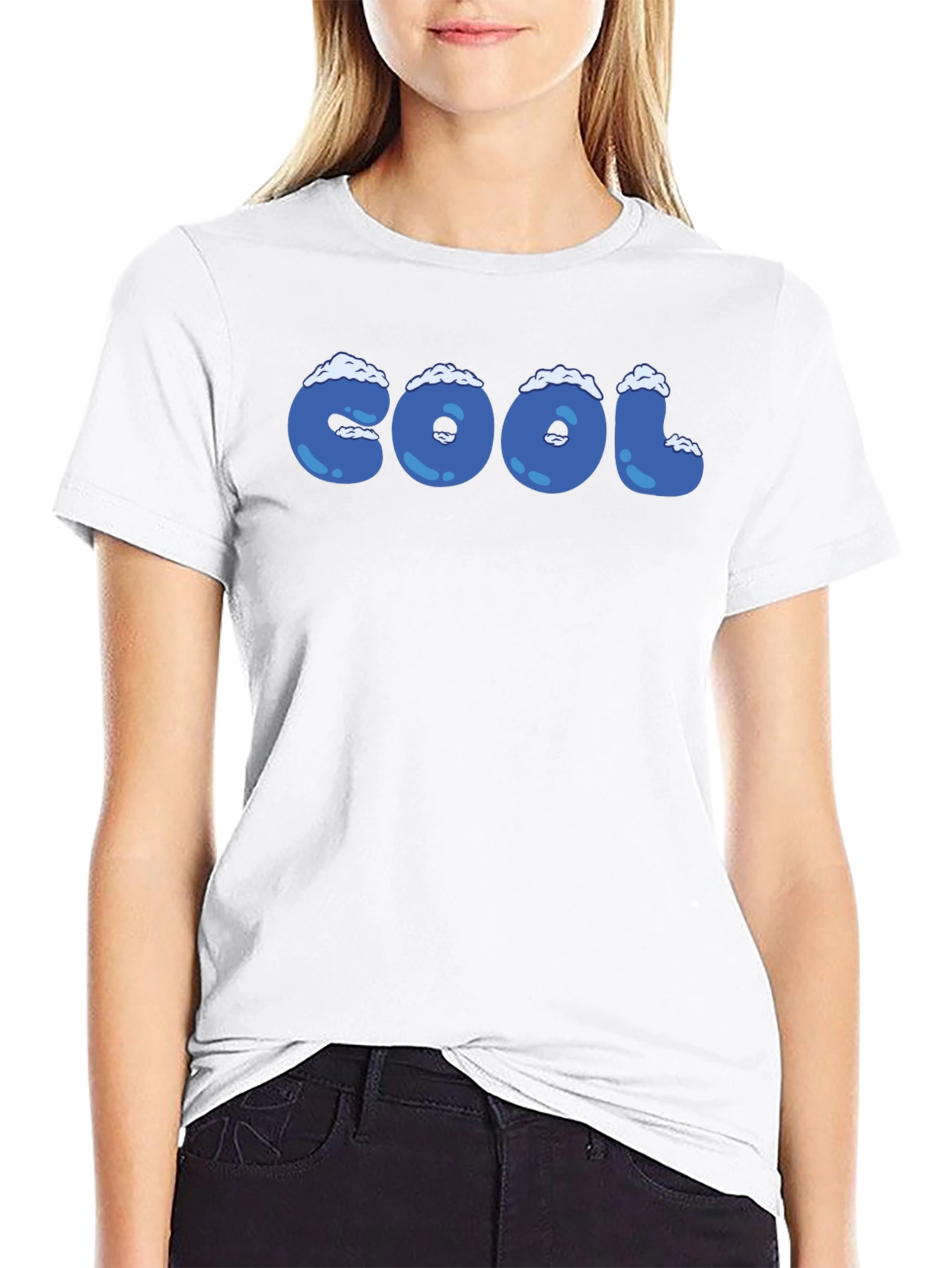 Cool Graphic T-Shirt - Blue Novelty Tee
