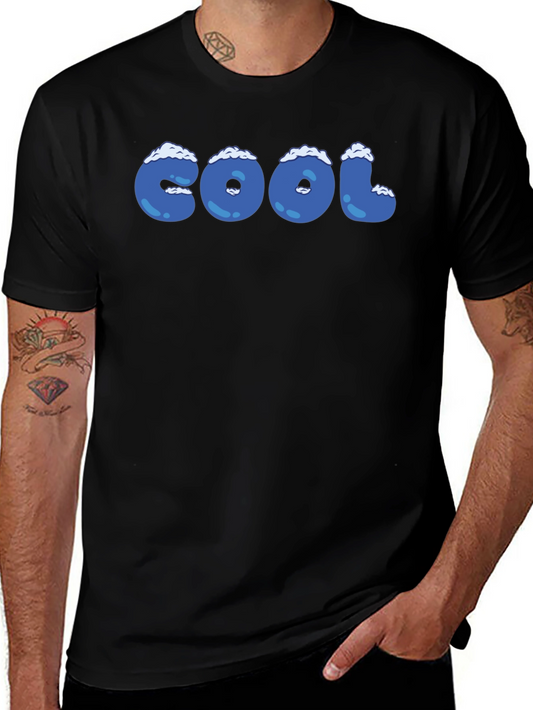 Cool Graphic T-Shirt - Blue Novelty Tee
