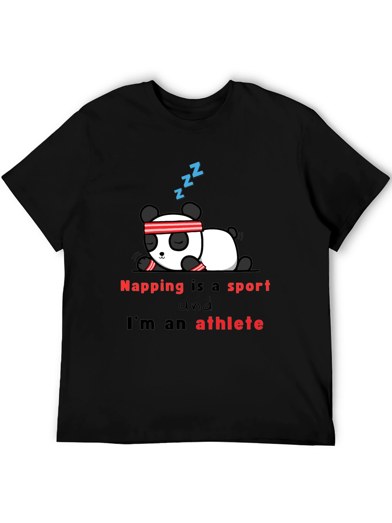 Napping is a Sport T-Shirt - Panda Athlete