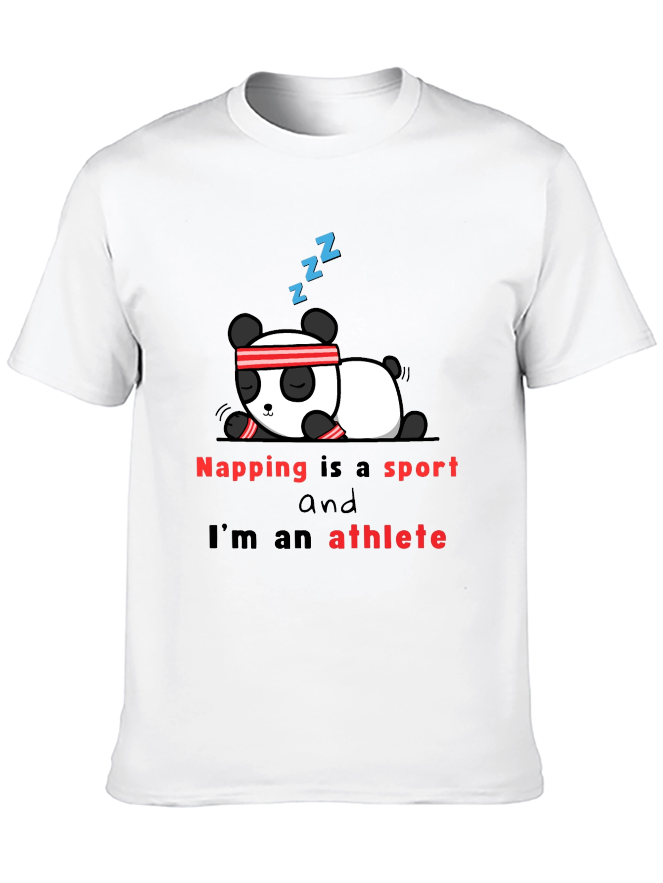 Napping is a Sport T-Shirt - Panda Athlete
