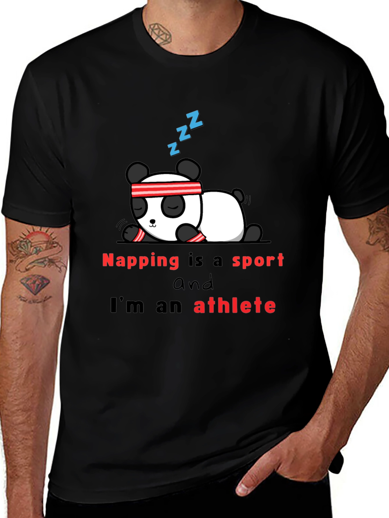 Napping is a Sport T-Shirt - Panda Athlete