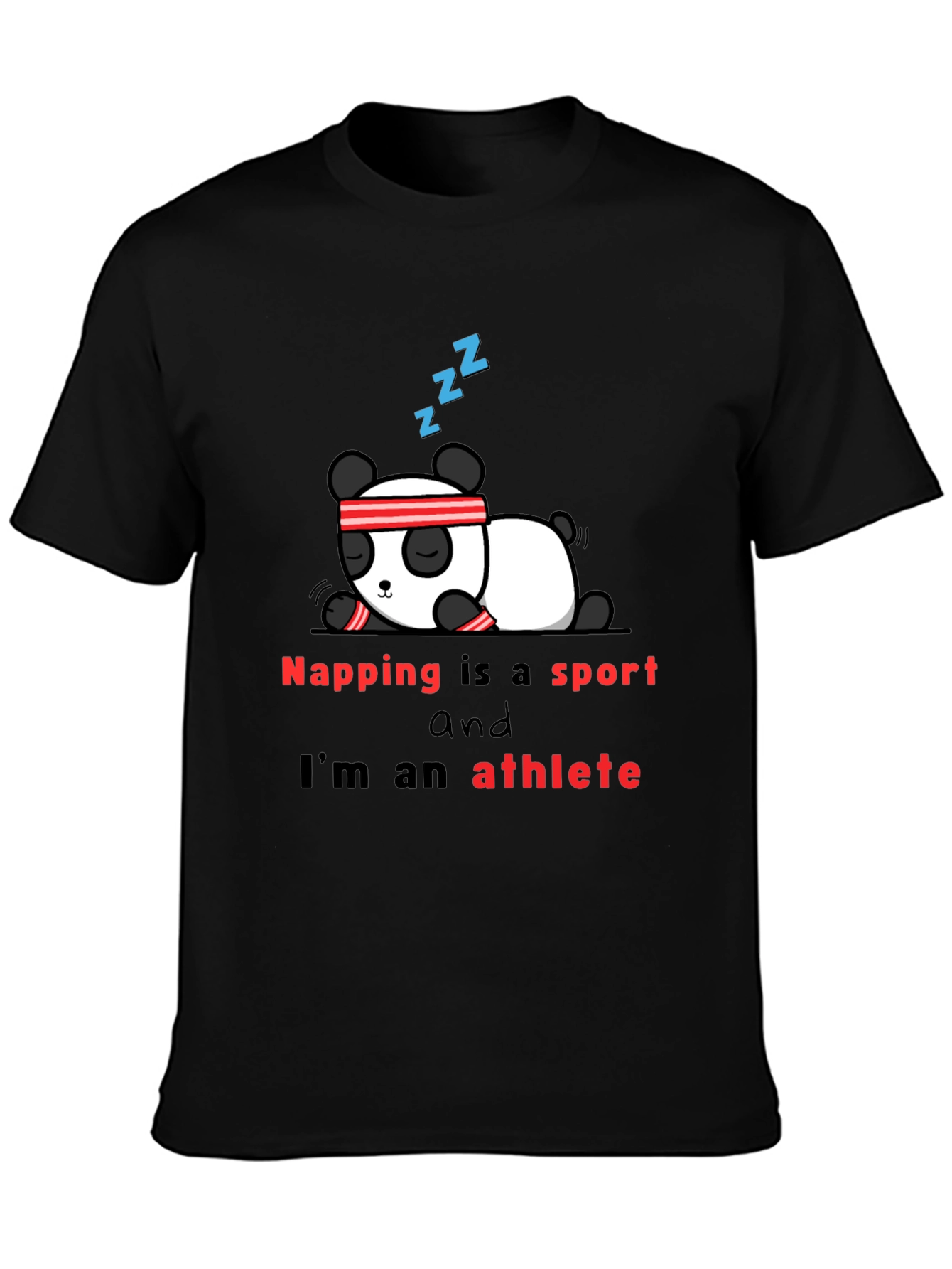 Napping is a Sport T-Shirt - Panda Athlete