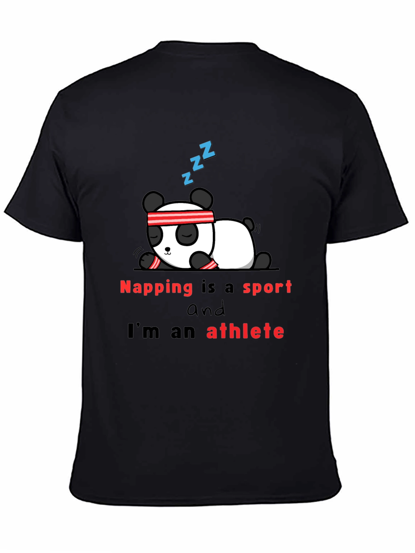 Napping is a Sport T-Shirt - Panda Athlete