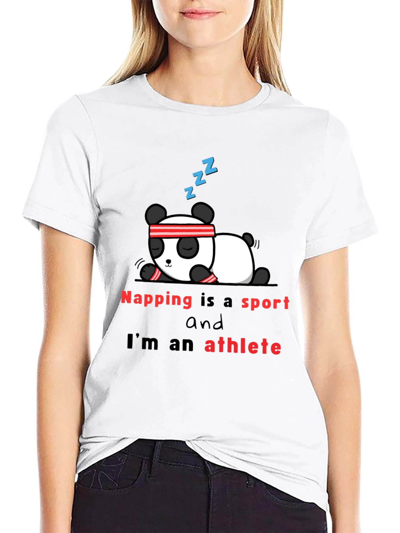 Napping is a Sport T-Shirt - Panda Athlete
