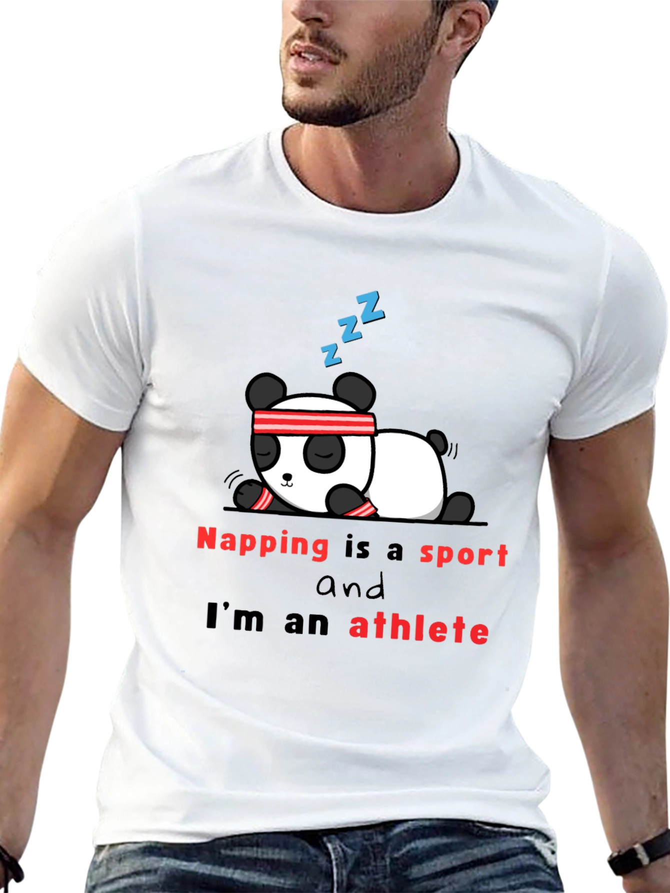 Napping is a Sport T-Shirt - Panda Athlete