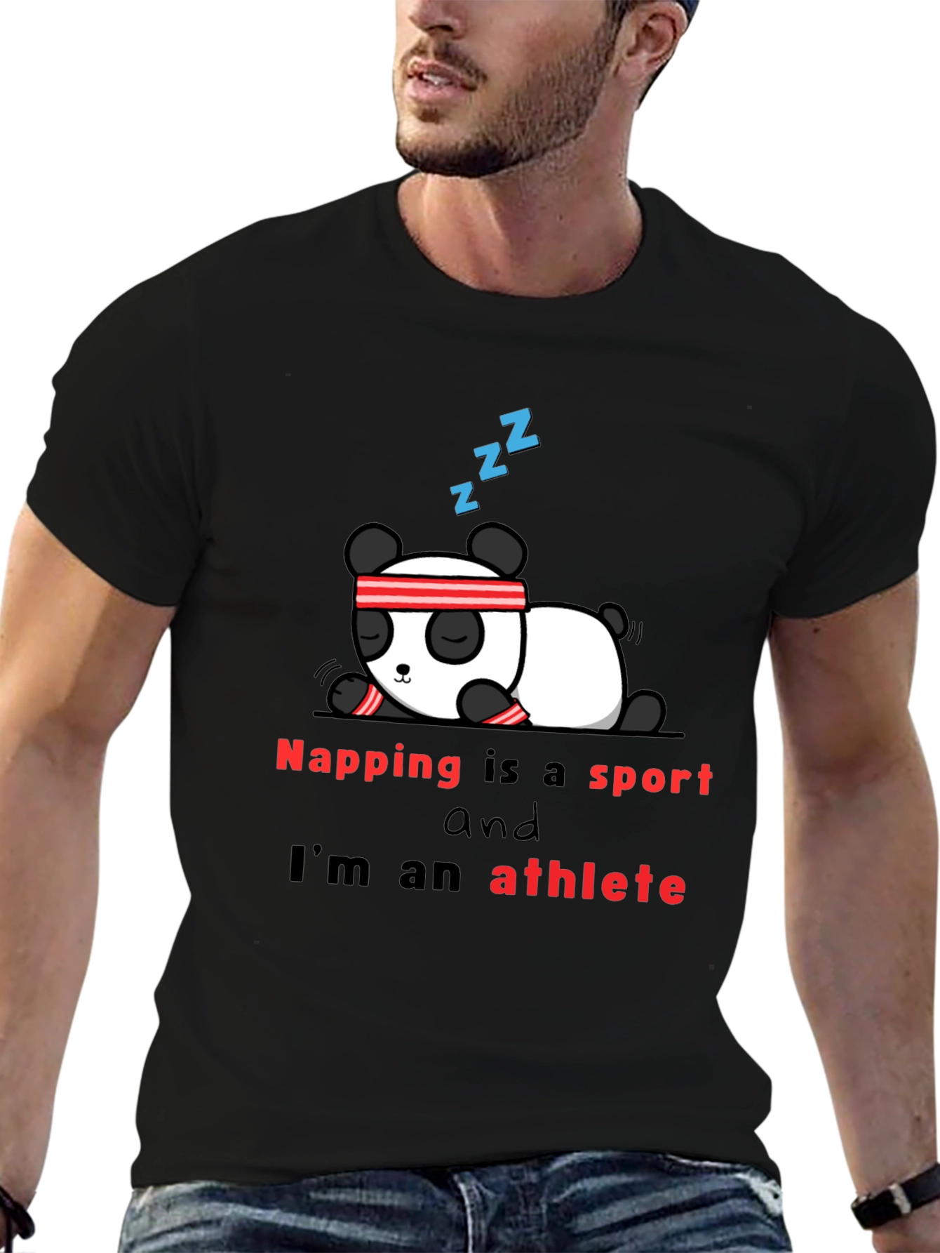 Napping is a Sport T-Shirt - Panda Athlete