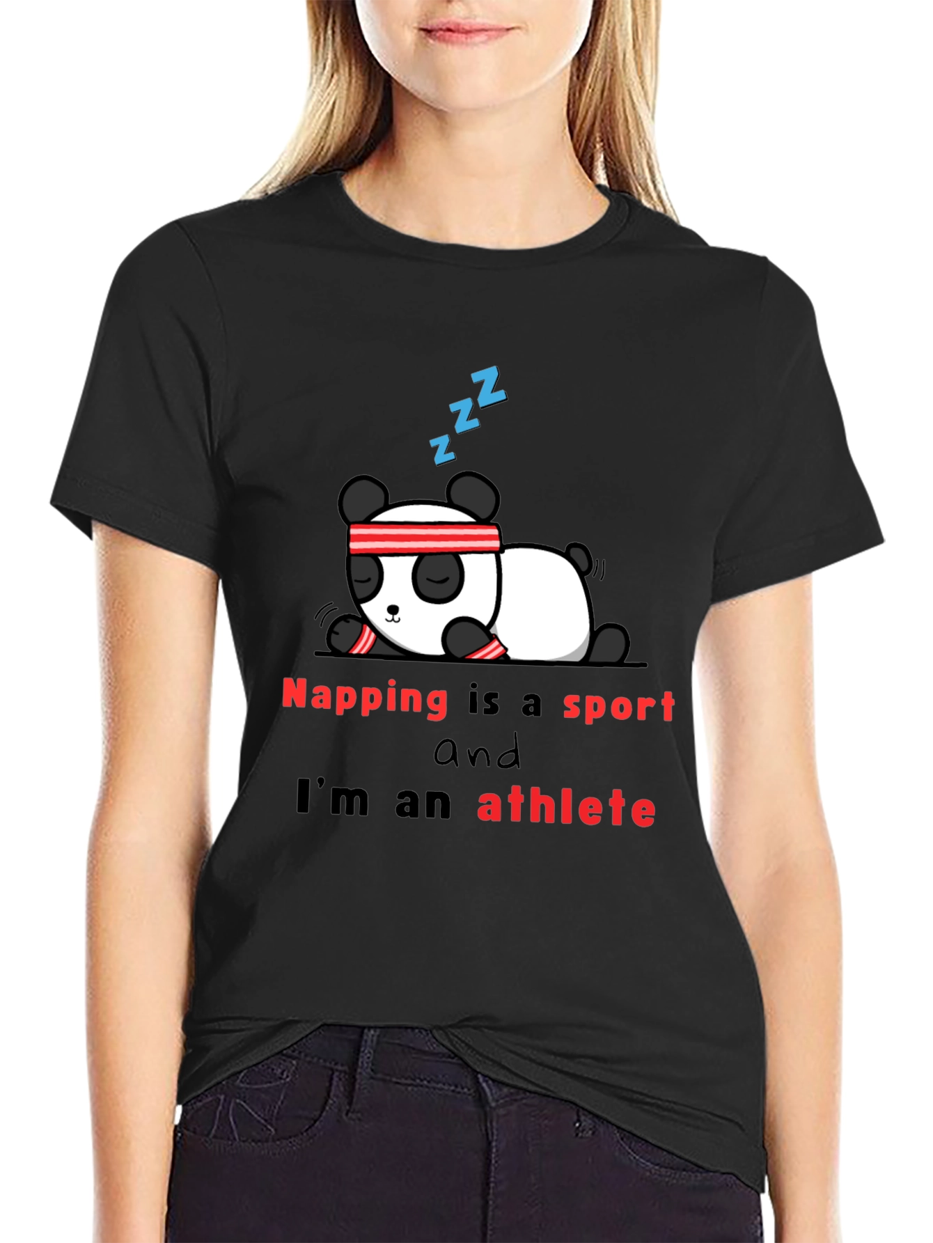 Napping is a Sport T-Shirt - Panda Athlete