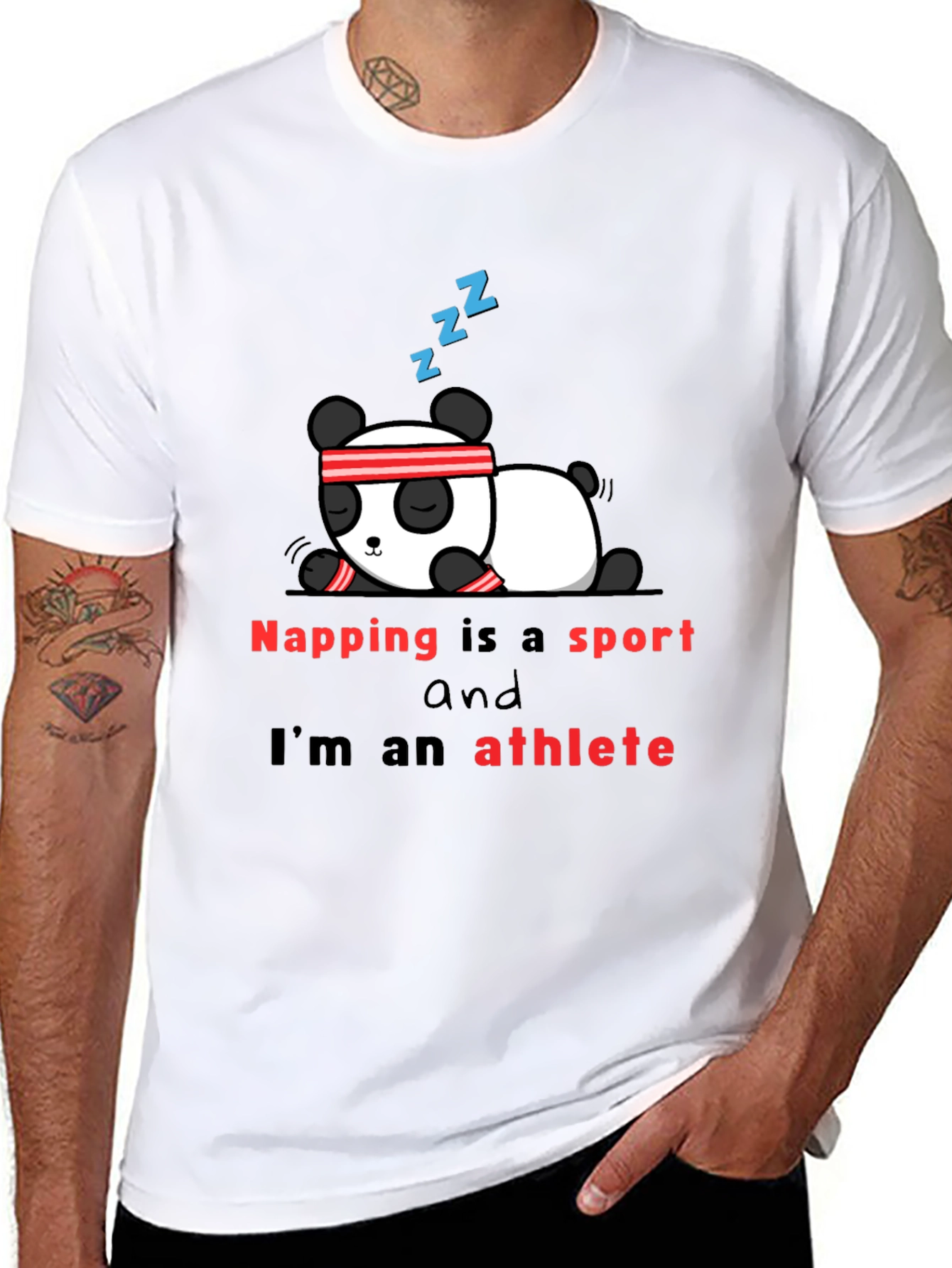 Napping is a Sport T-Shirt - Panda Athlete