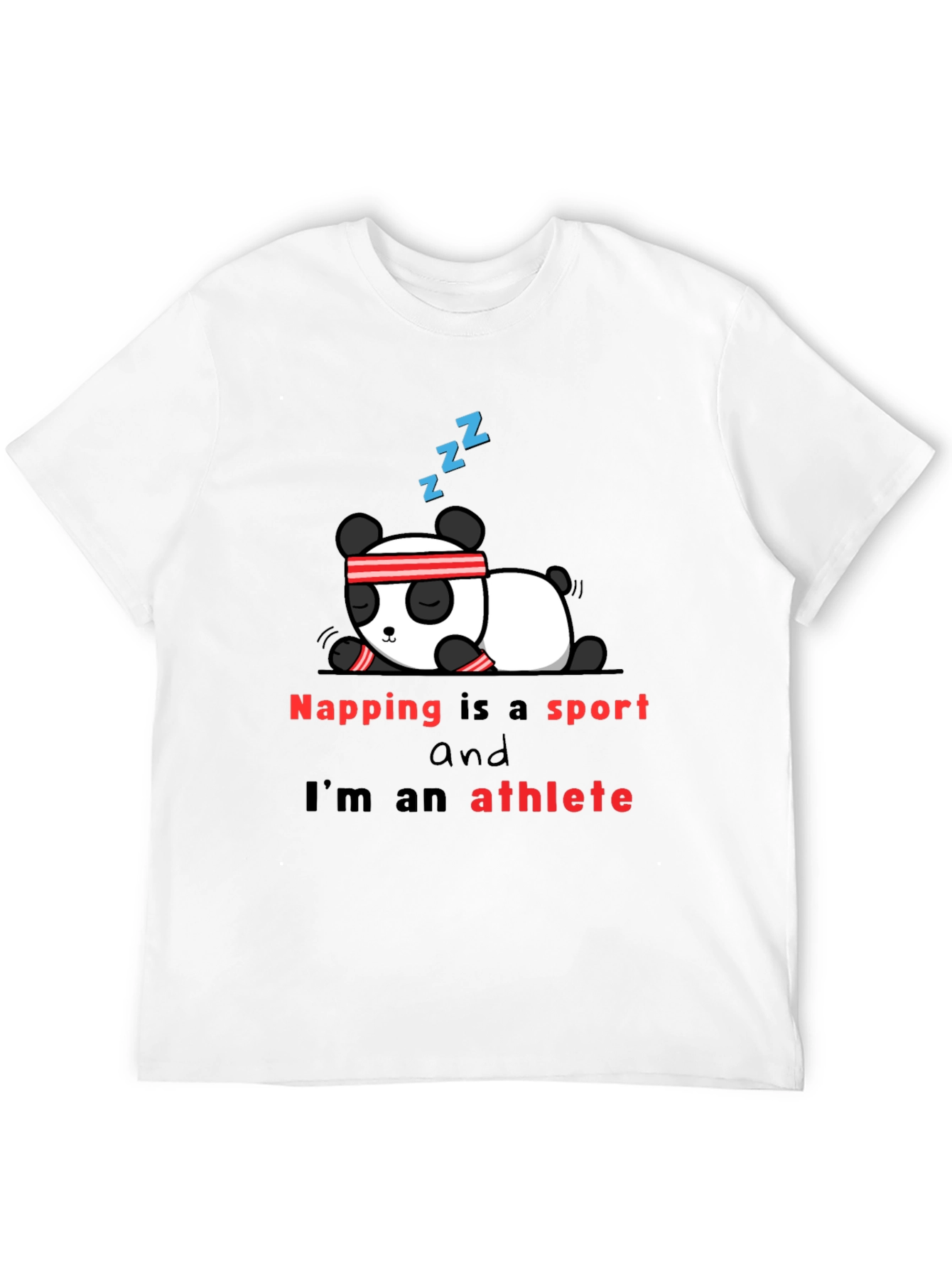 Napping is a Sport T-Shirt - Panda Athlete