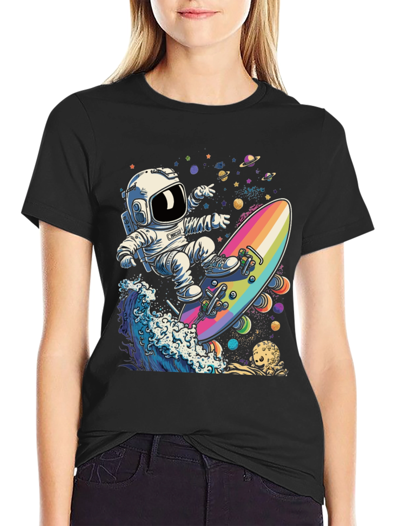 Astronaut Skateboarder T-Shirt