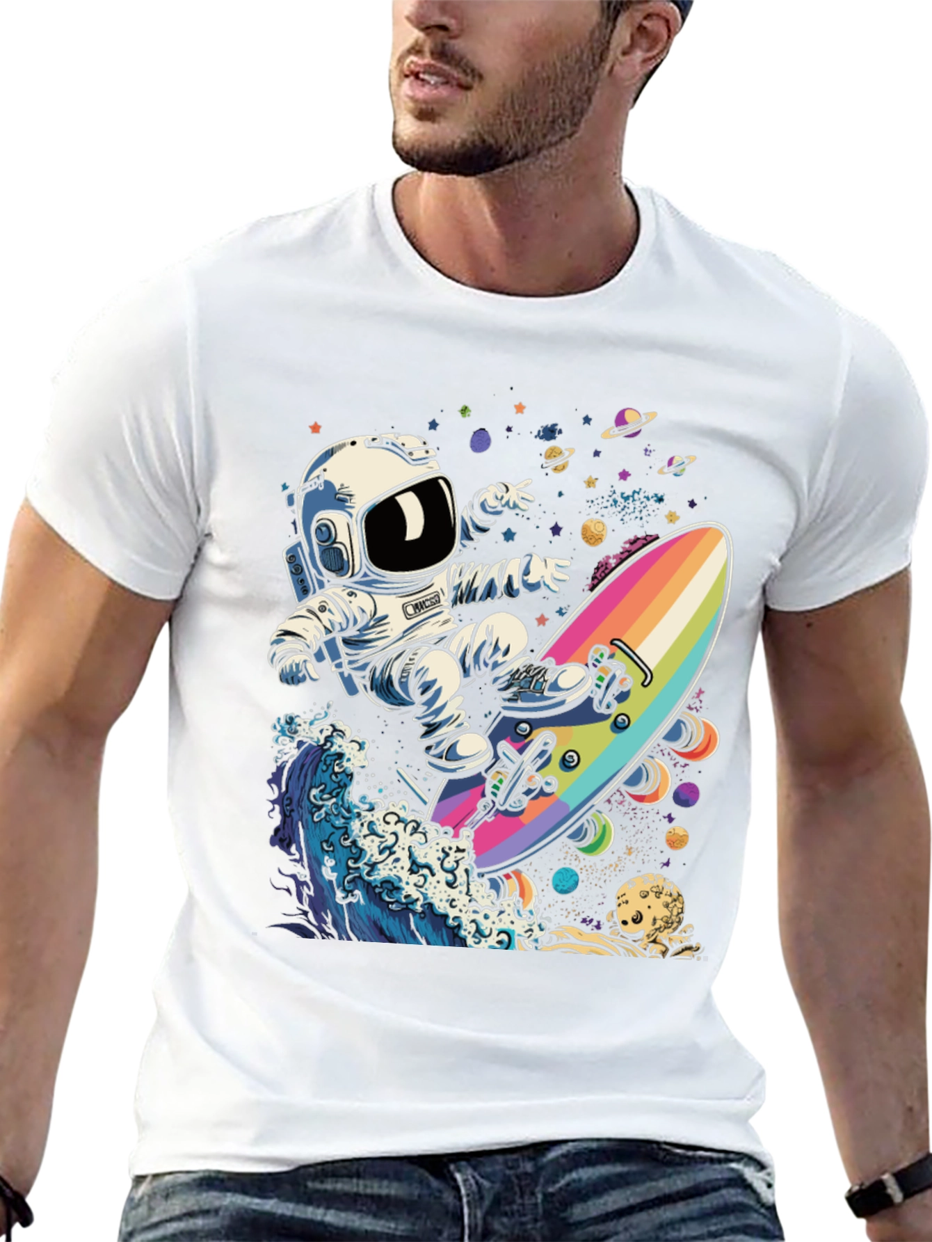 Astronaut Skateboarder T-Shirt