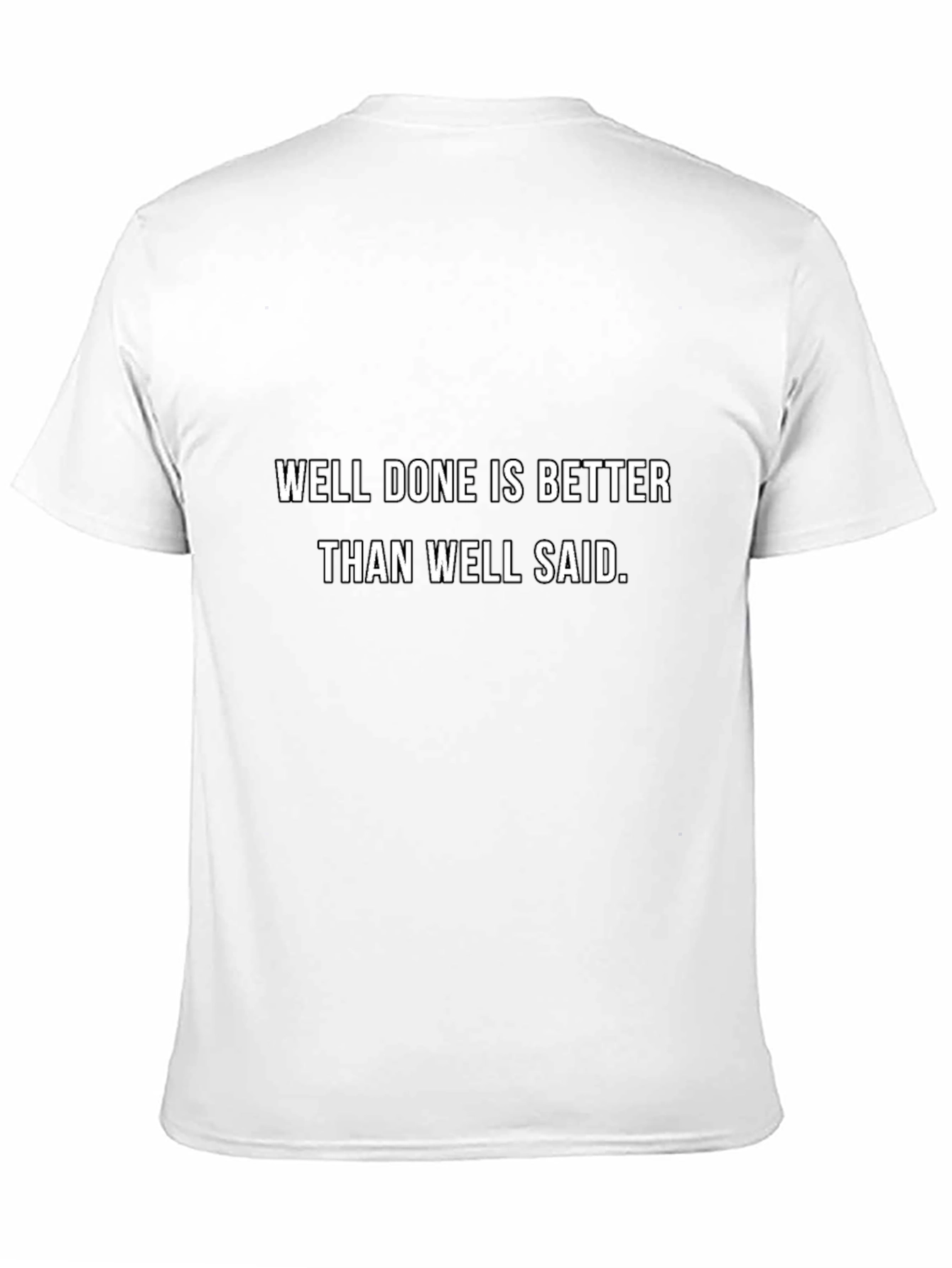 Well Done Slogan Black T-Shirt