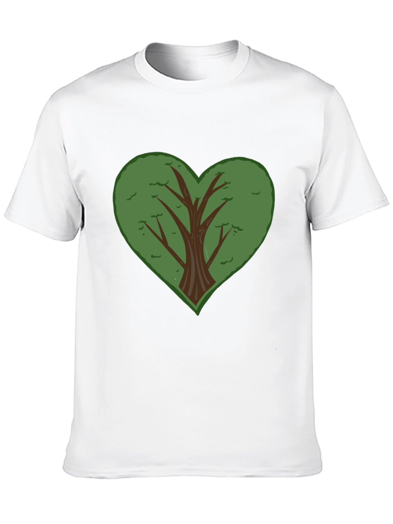 Heart Tree Graphic Black T-Shirt