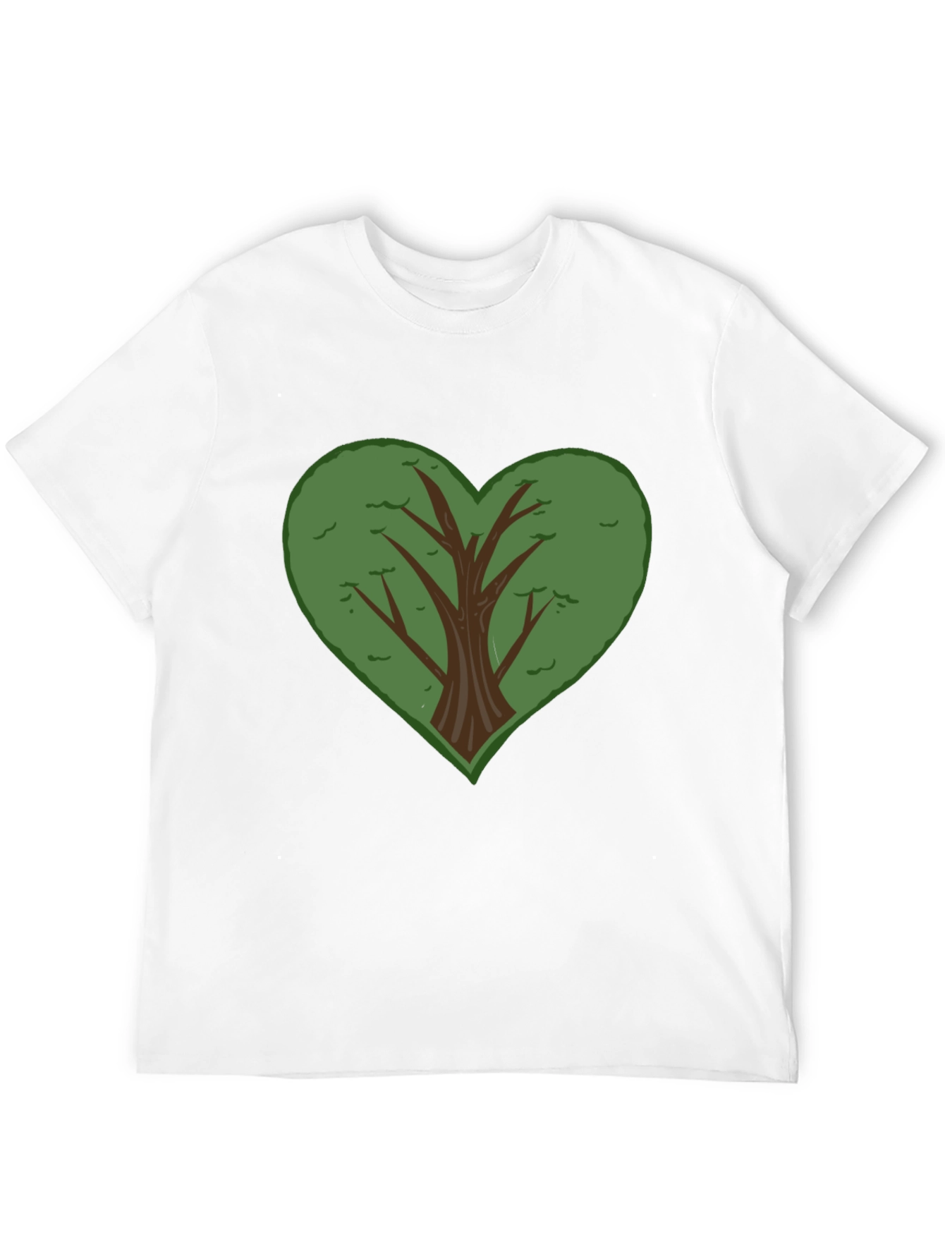 Heart Tree Graphic Black T-Shirt