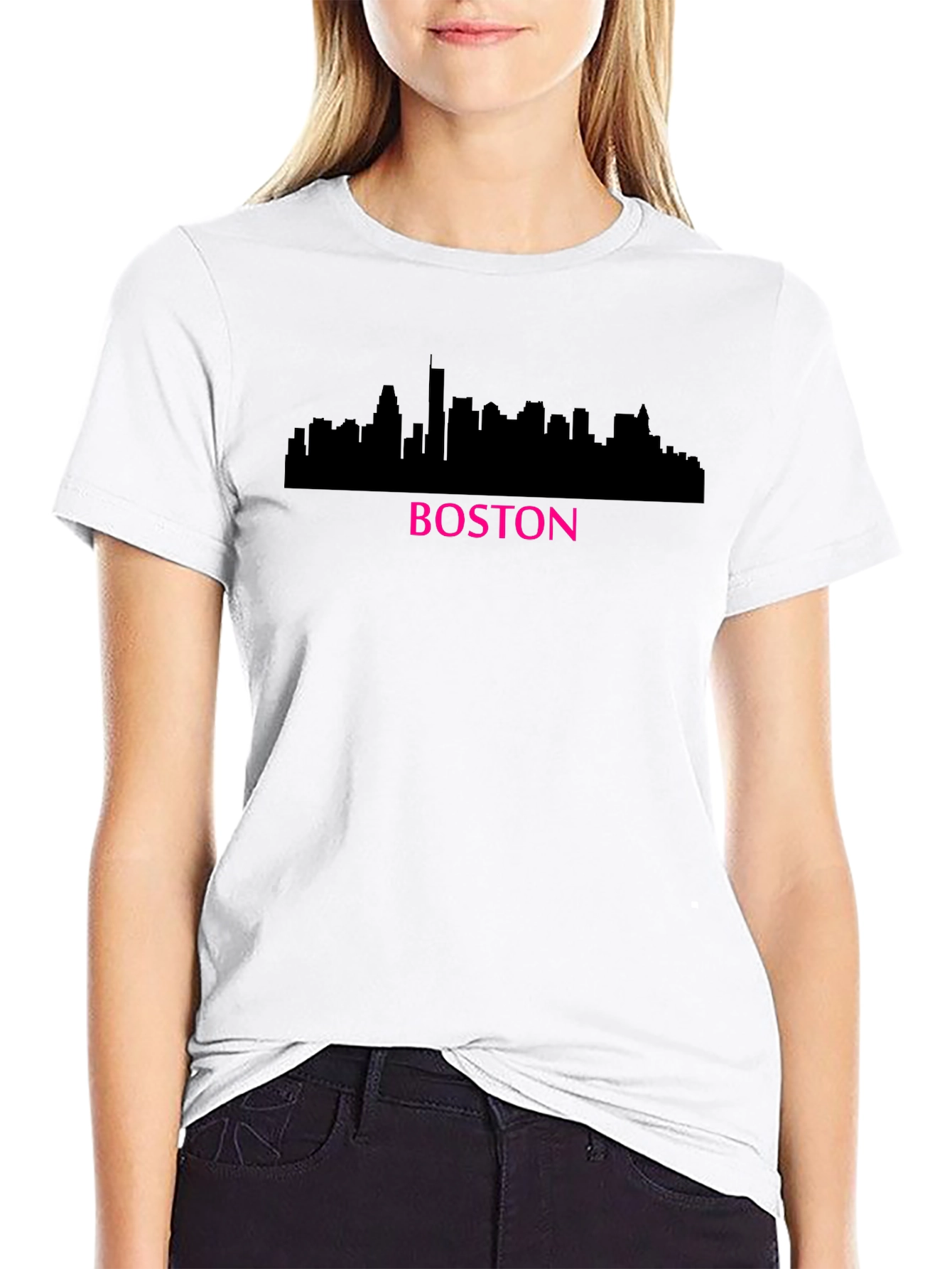 Boston Skyline Graphic T-Shirt