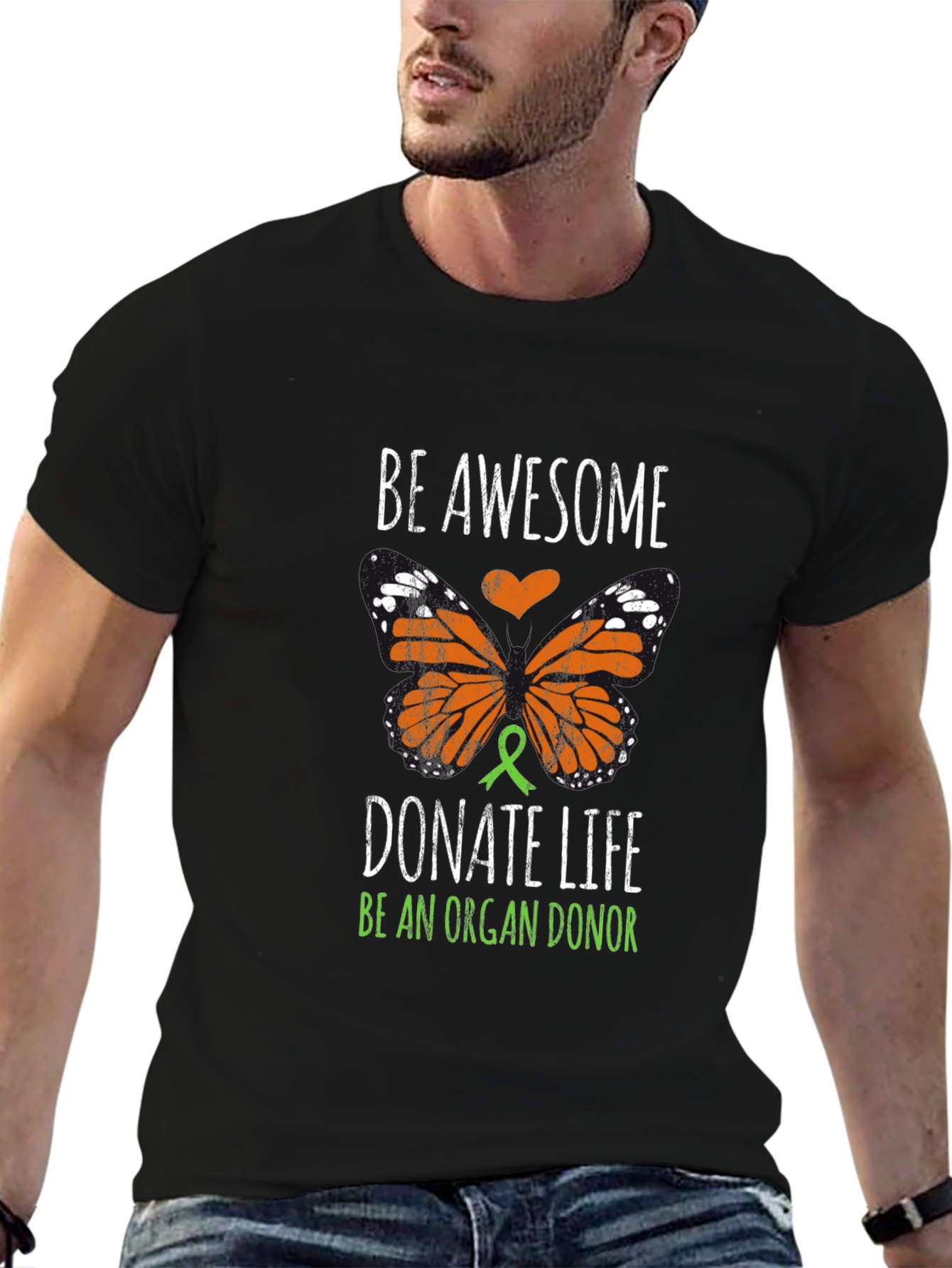 Be Awesome Donate Life Organ Donor T-Shirt