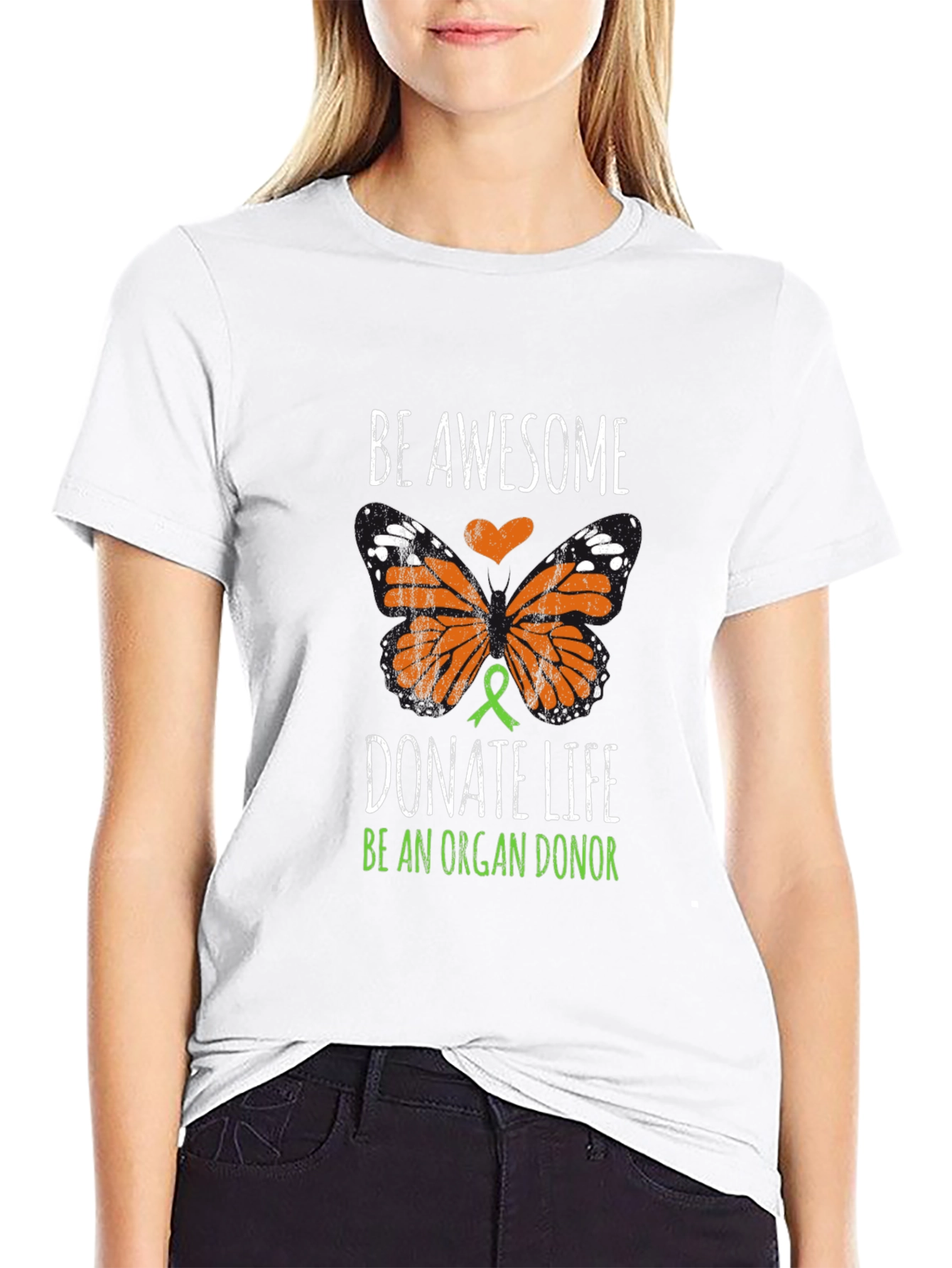 Be Awesome Donate Life Organ Donor T-Shirt