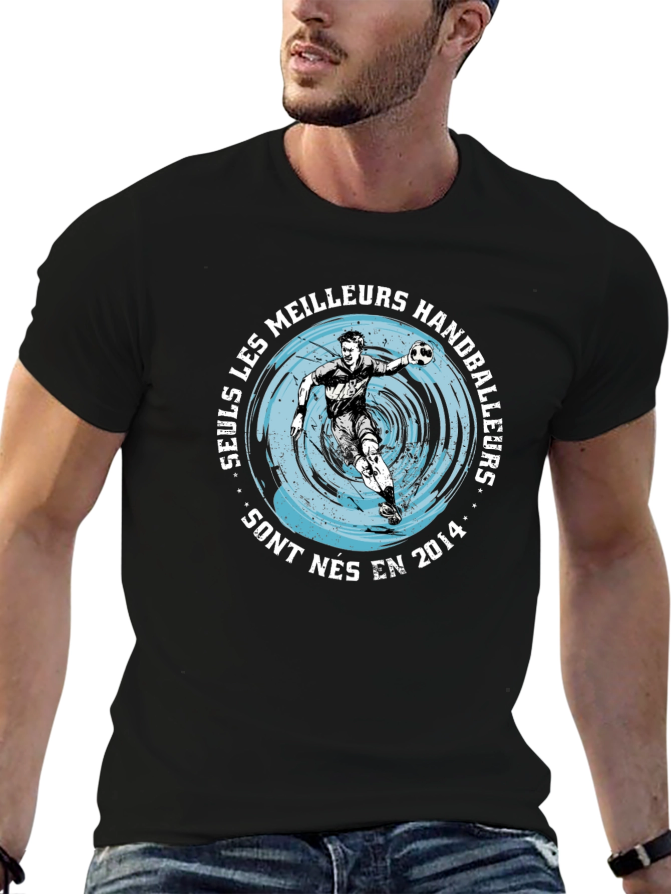 Handball Player Graphic T-Shirt - Born in 2014