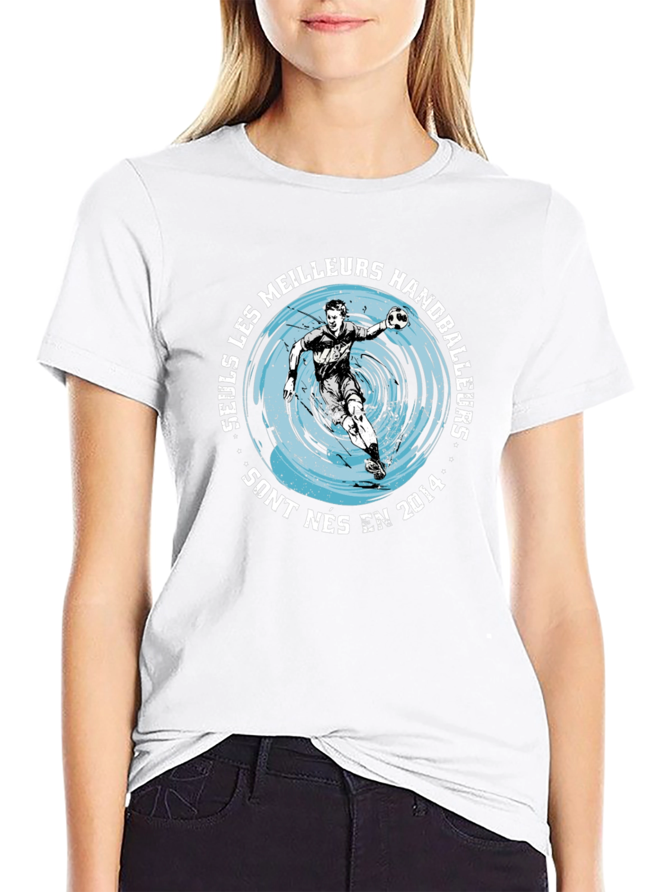 Handball Player Graphic T-Shirt - Born in 2014