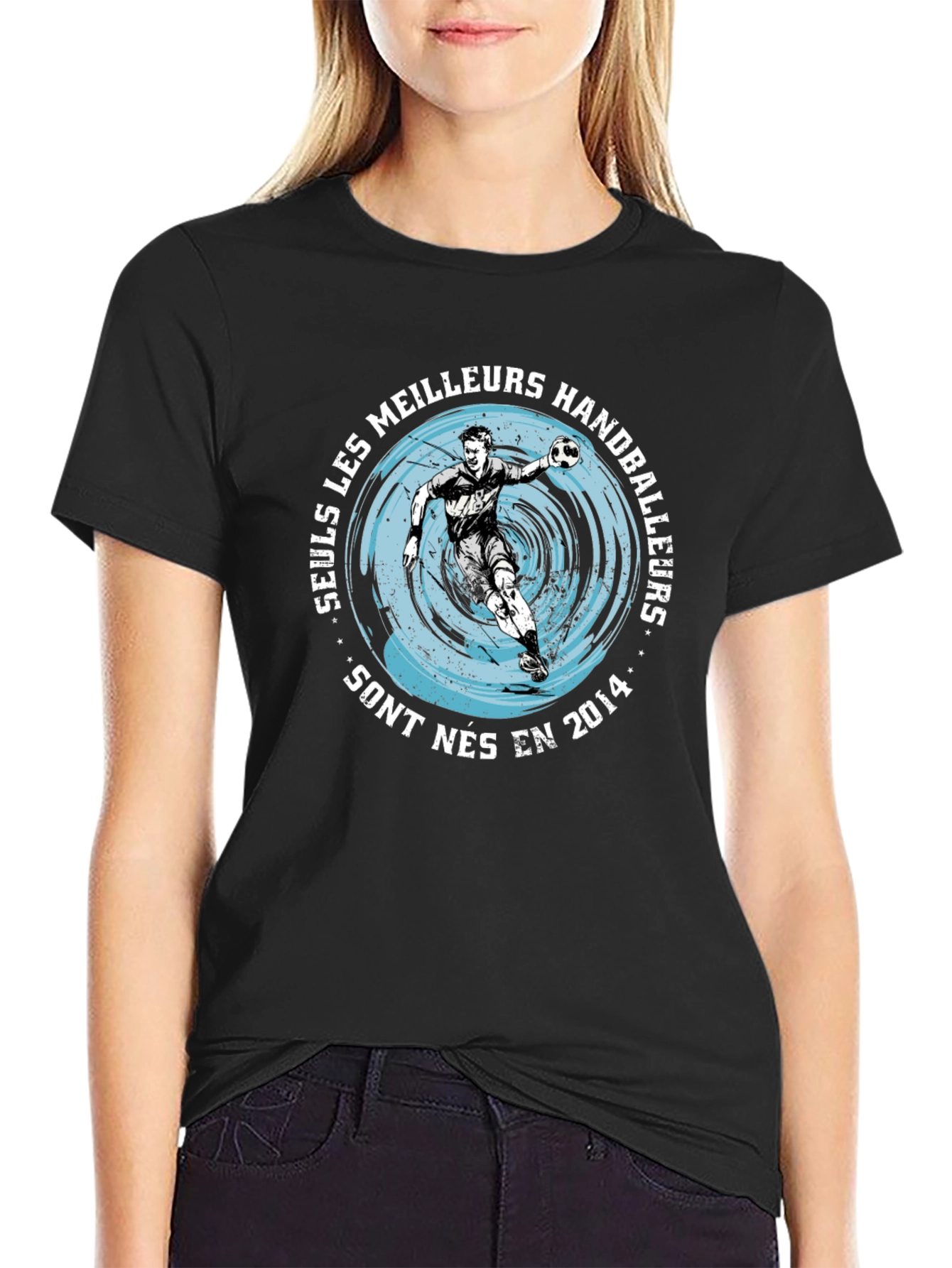 Handball Player Graphic T-Shirt - Born in 2014