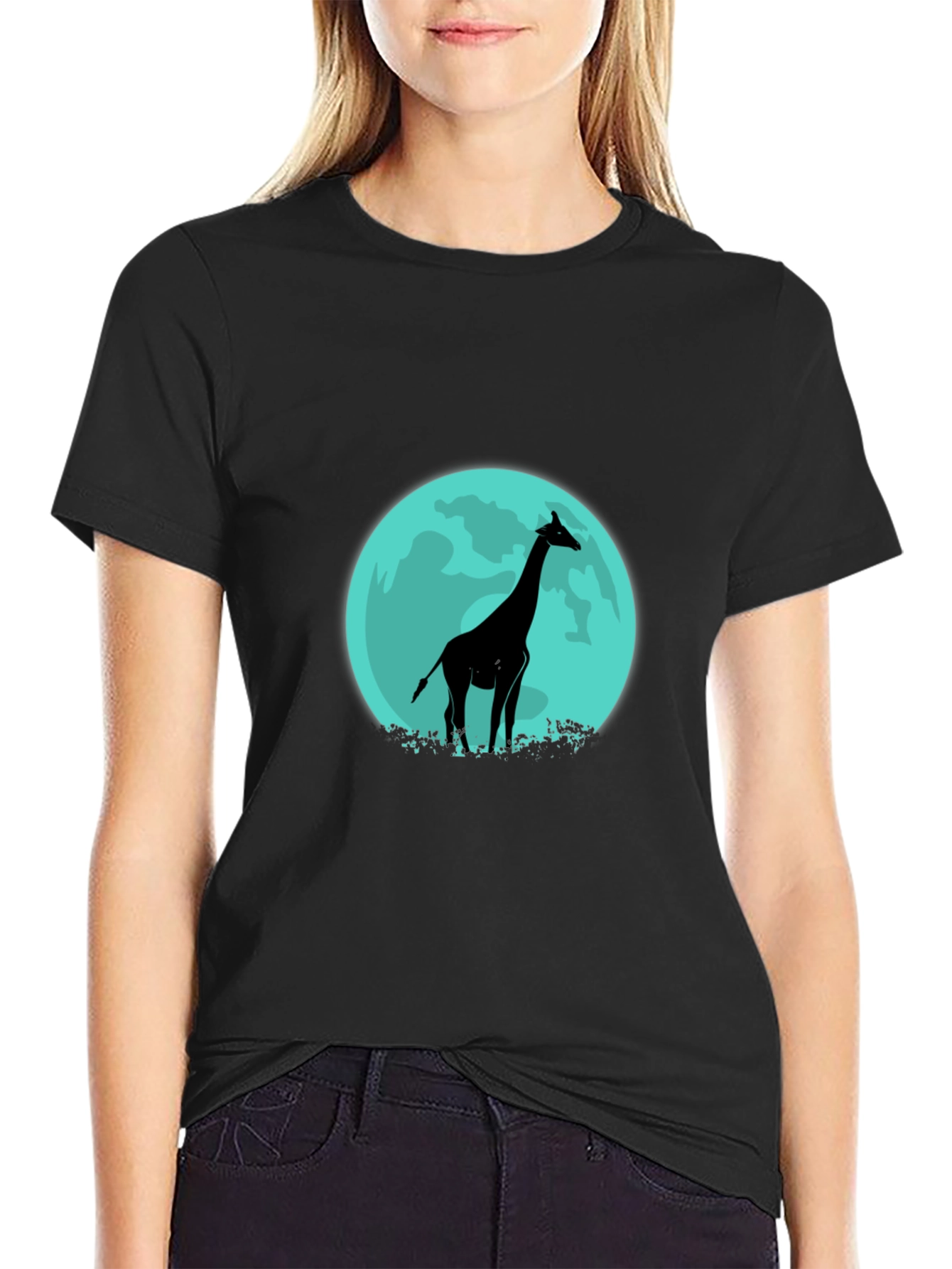 Giraffe Silhouette Tee - Lunar Design
