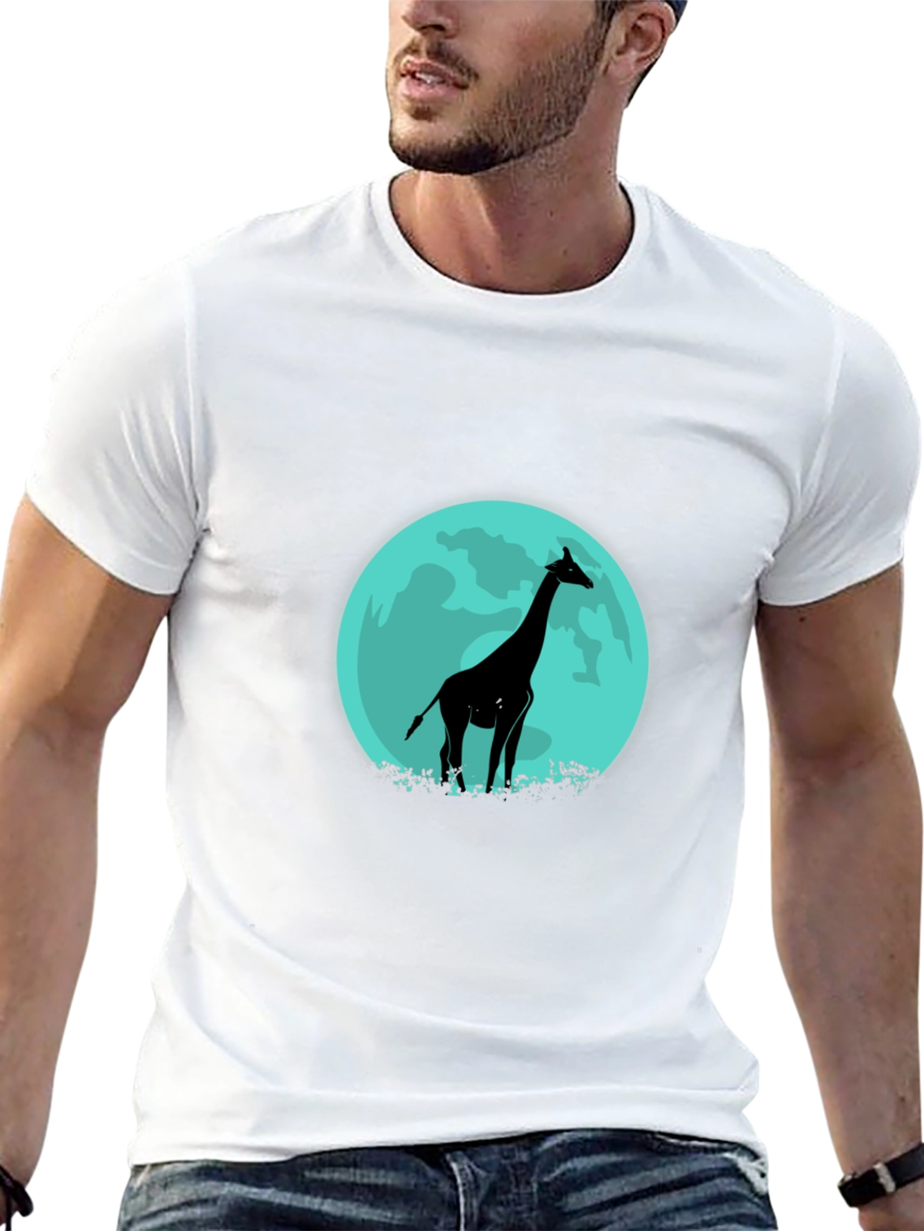 Giraffe Silhouette Tee - Lunar Design