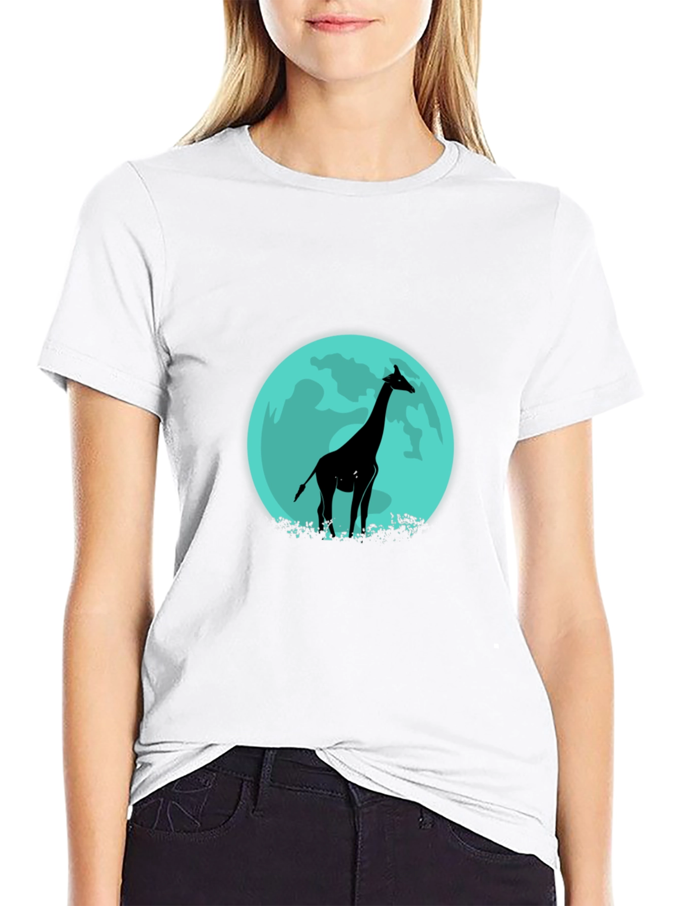 Giraffe Silhouette Tee - Lunar Design