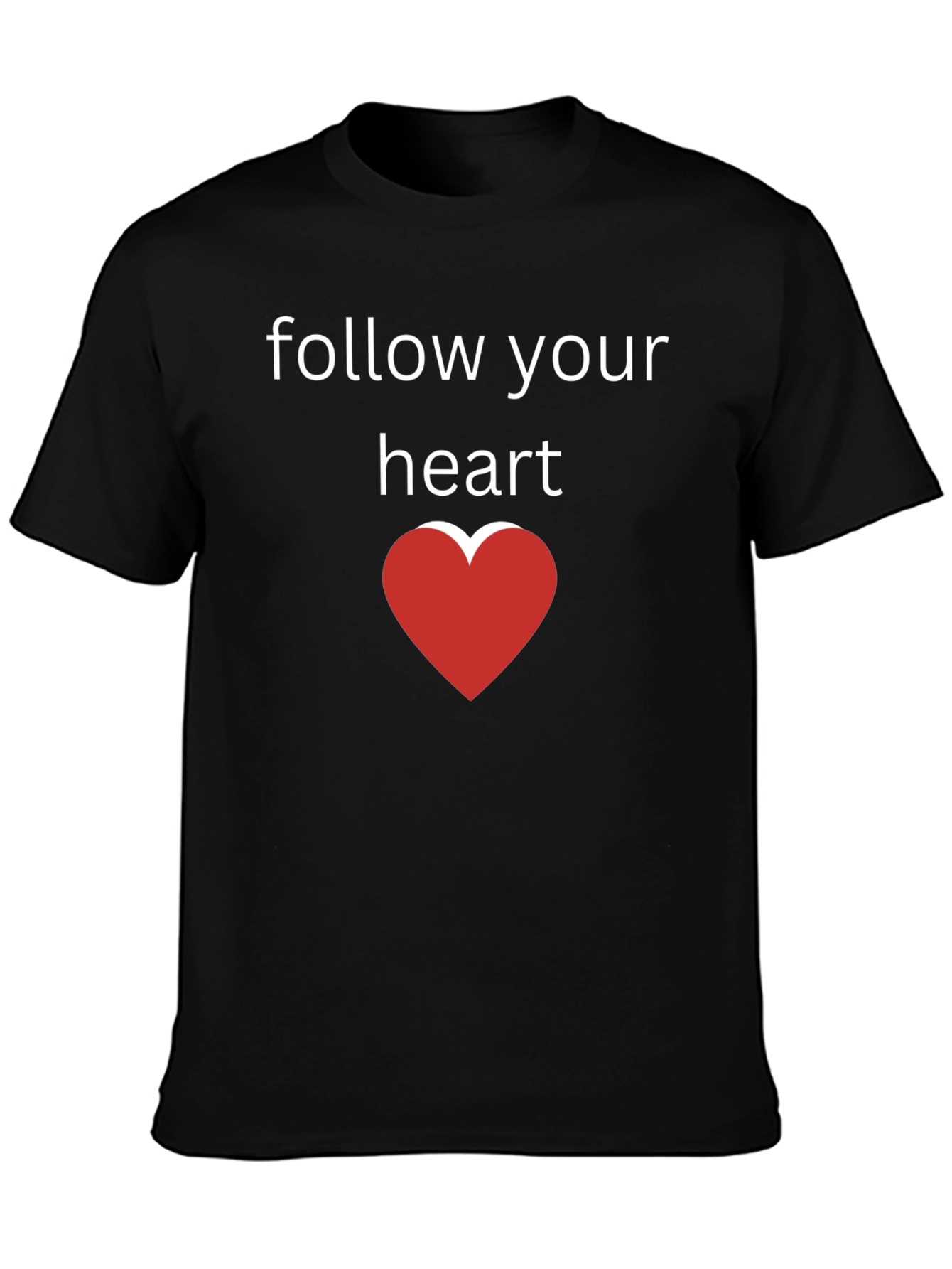 Follow Your Heart Graphic Tee - Black