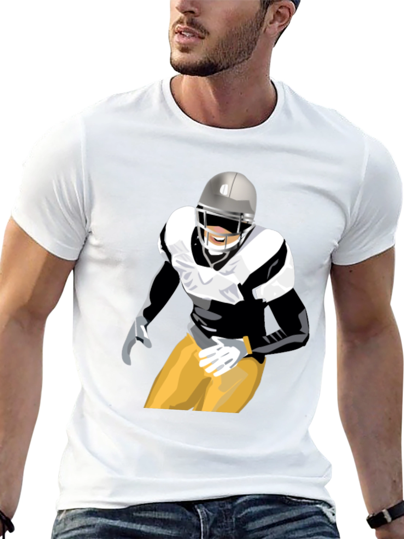 Football Player Graphic Tee