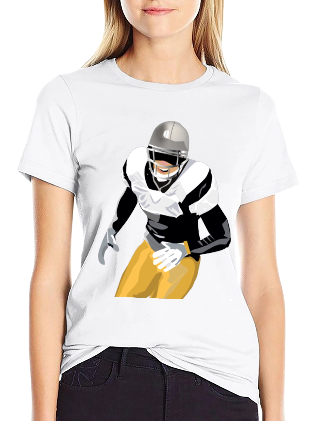 Football Player Graphic Tee