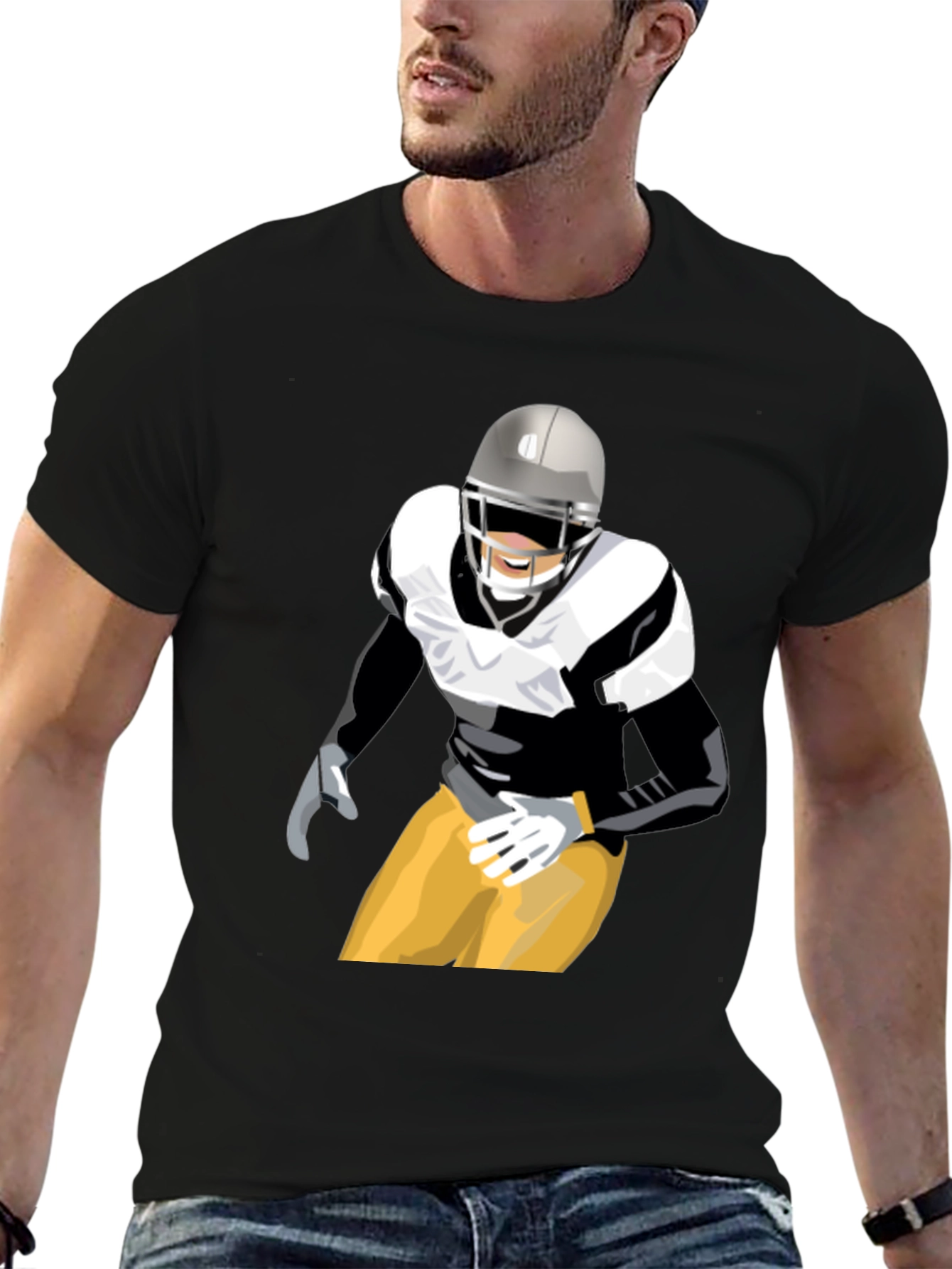 Football Player Graphic Tee