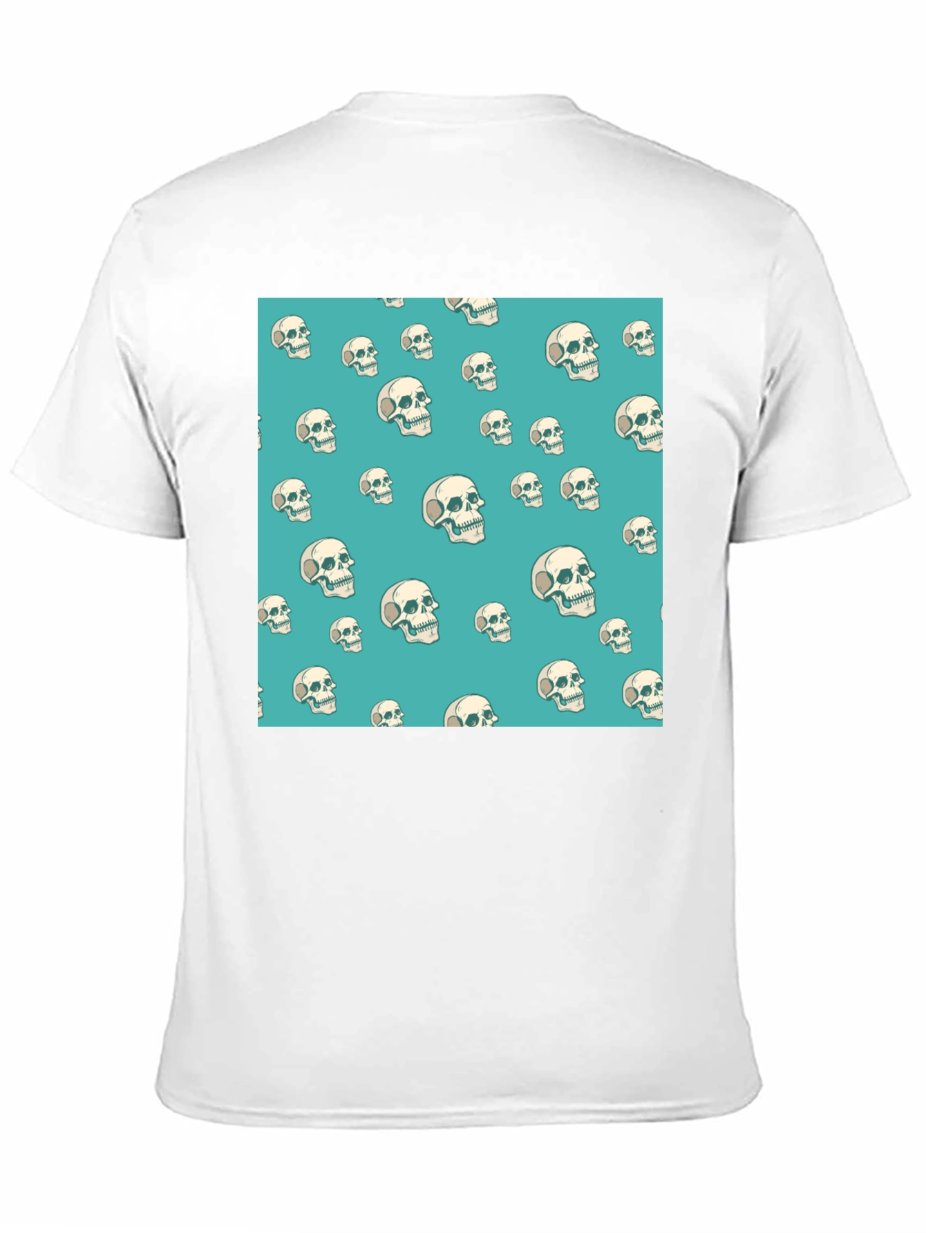 Skull Pattern Black T-Shirt