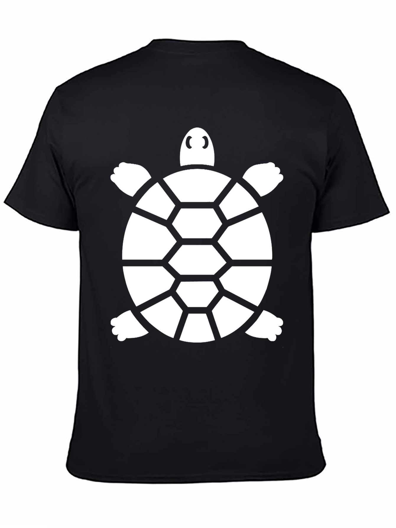 Turtle Graphic T-Shirt - Black Mens Casual Tee