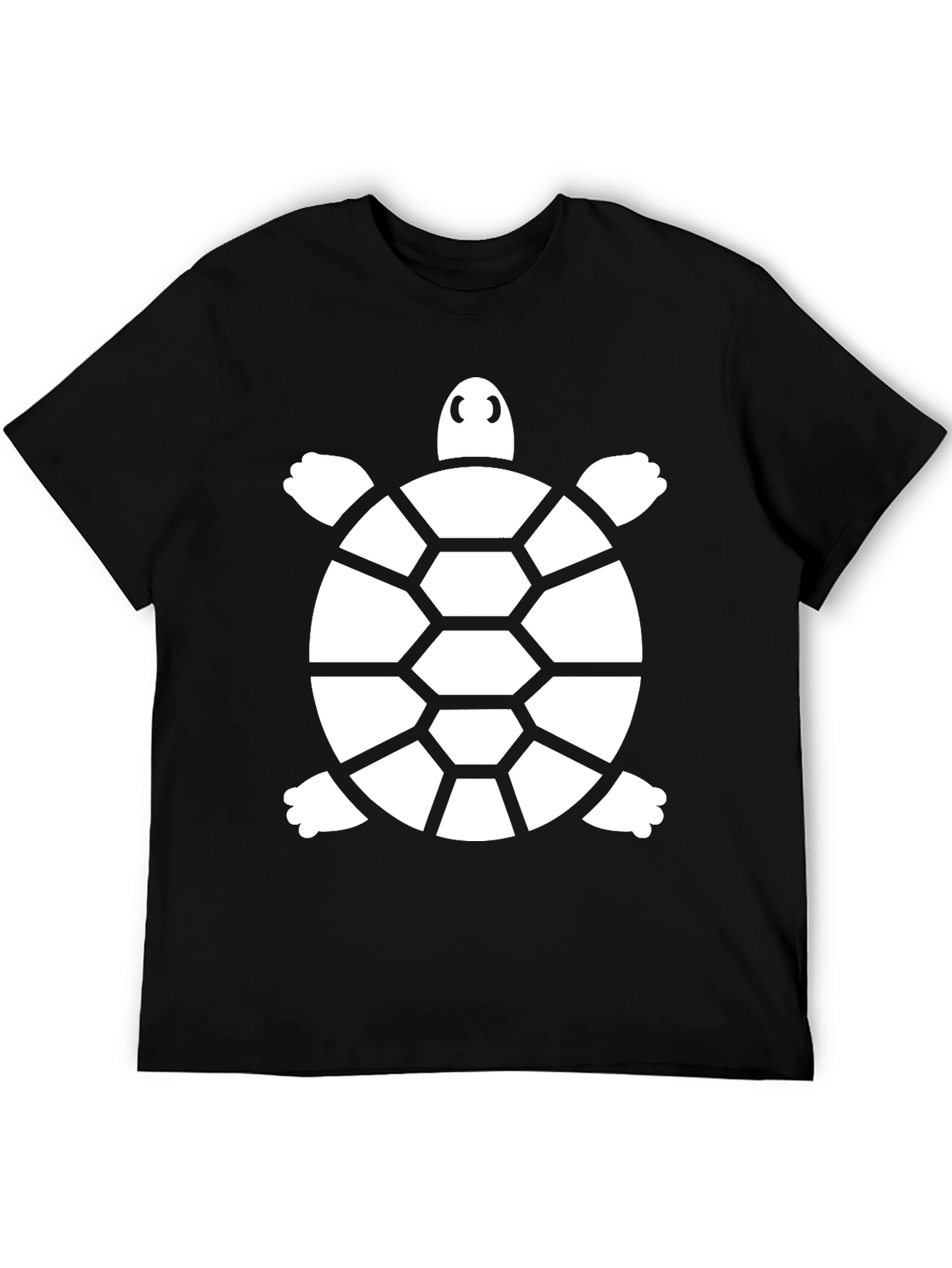 Turtle Graphic T-Shirt - Black Mens Casual Tee