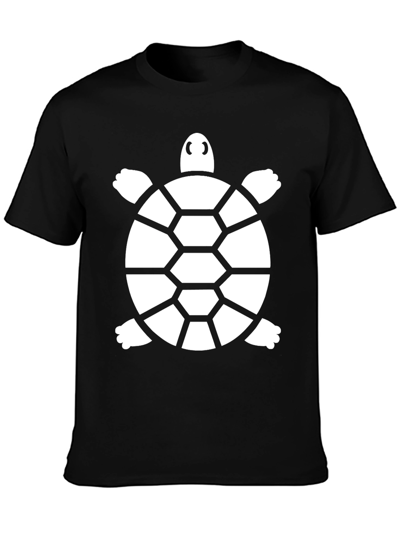 Turtle Graphic T-Shirt - Black Mens Casual Tee
