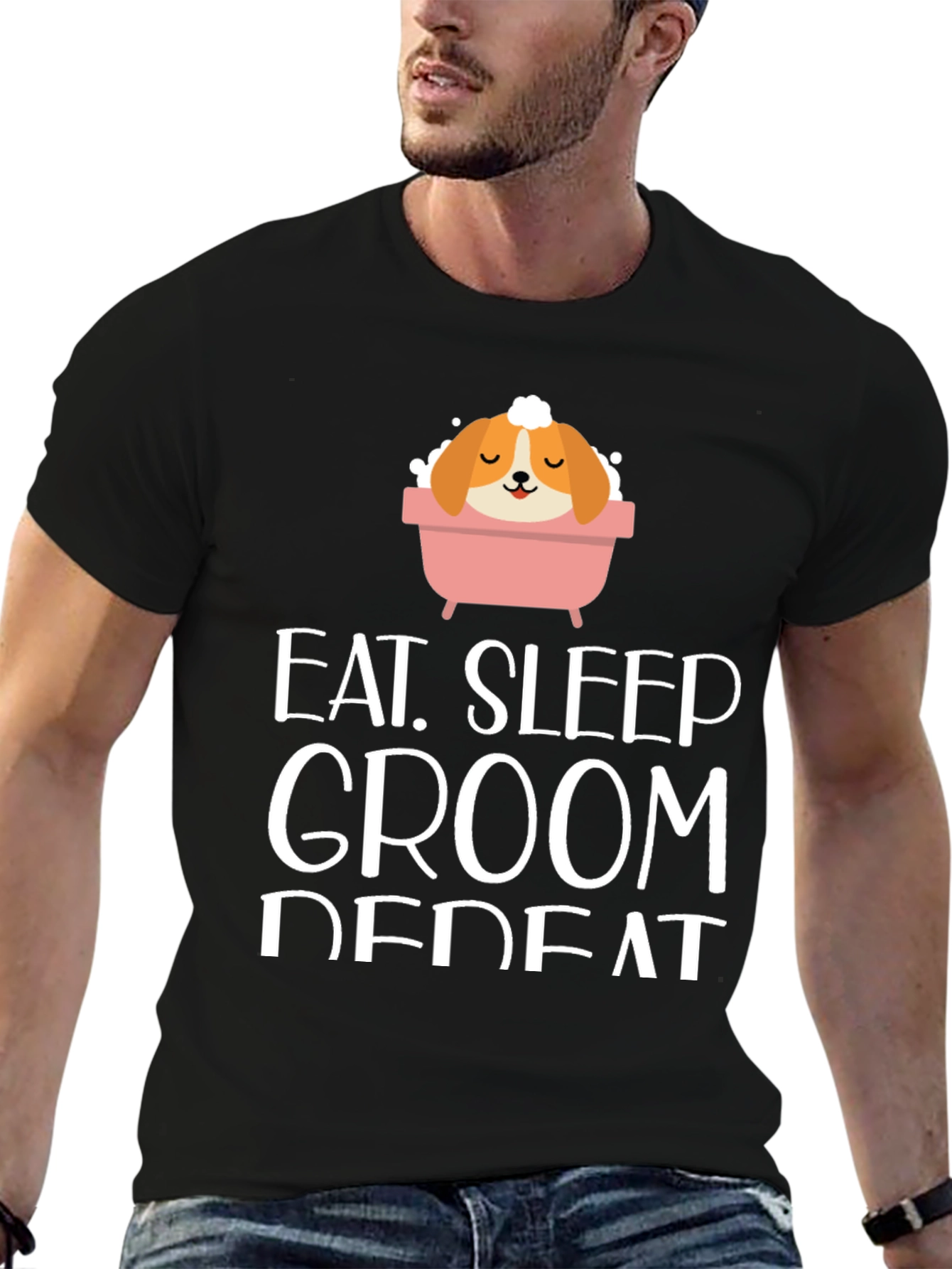 Eat Sleep Groom Repeat T-Shirt