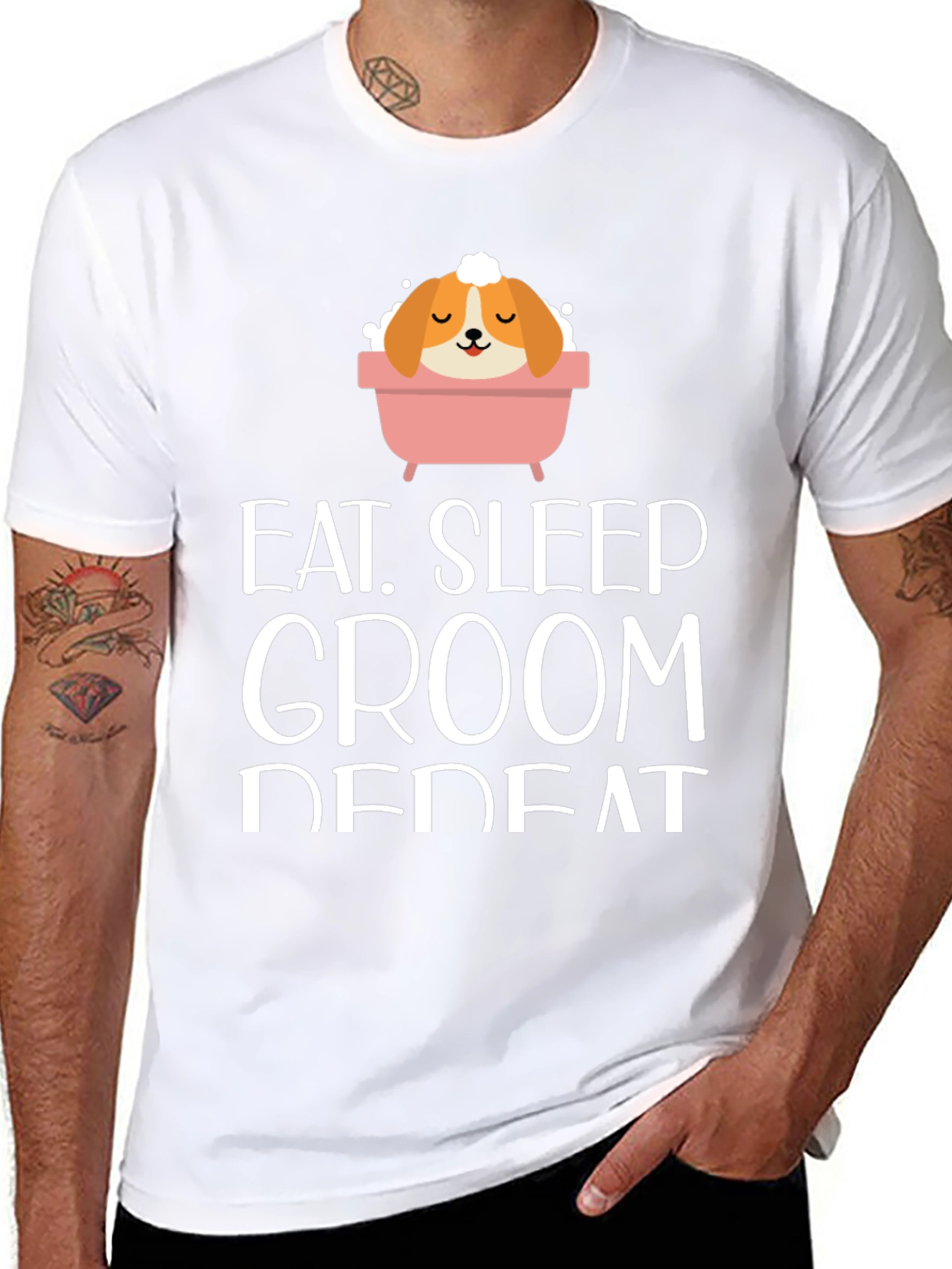 Eat Sleep Groom Repeat T-Shirt