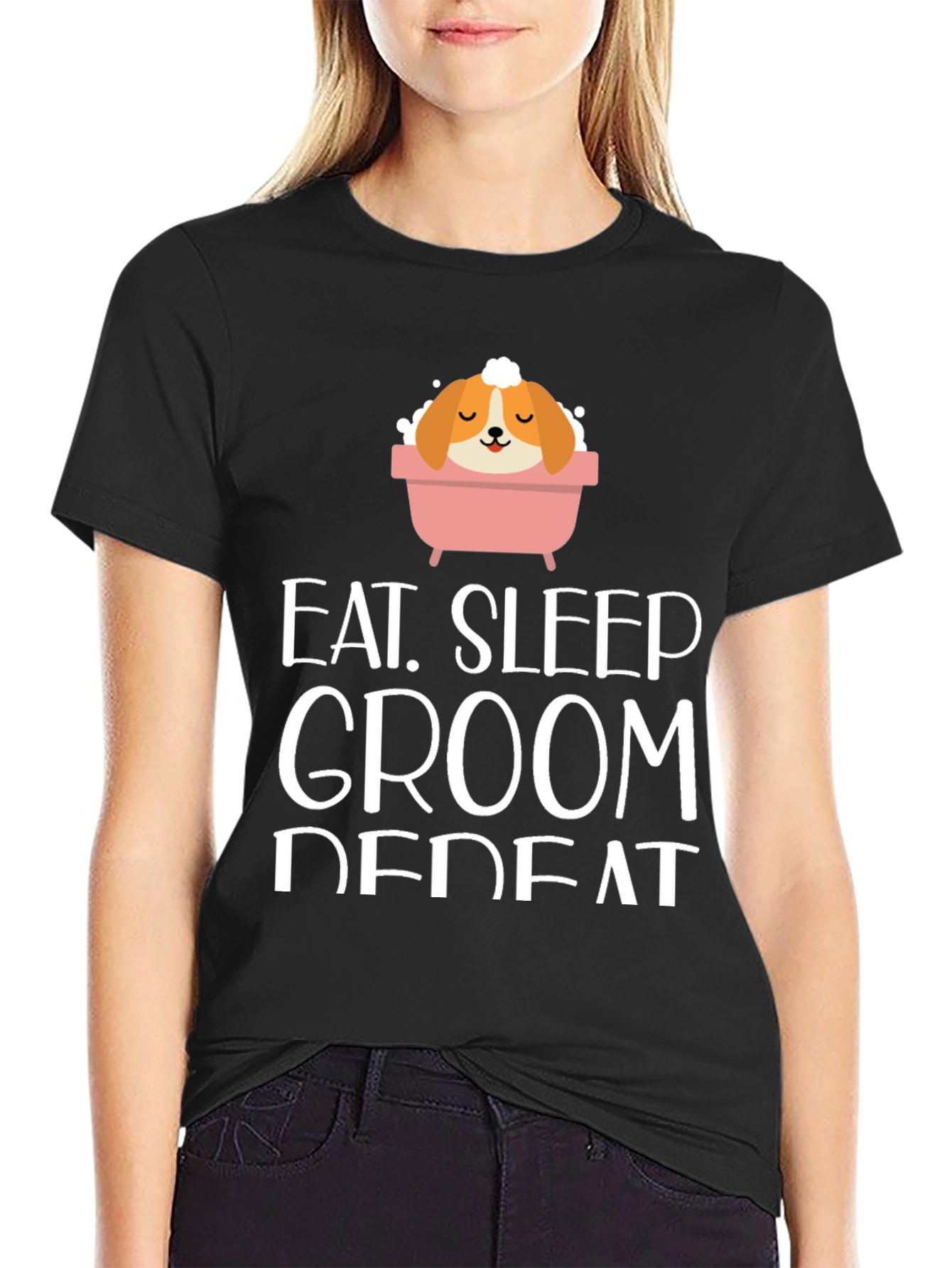Eat Sleep Groom Repeat T-Shirt