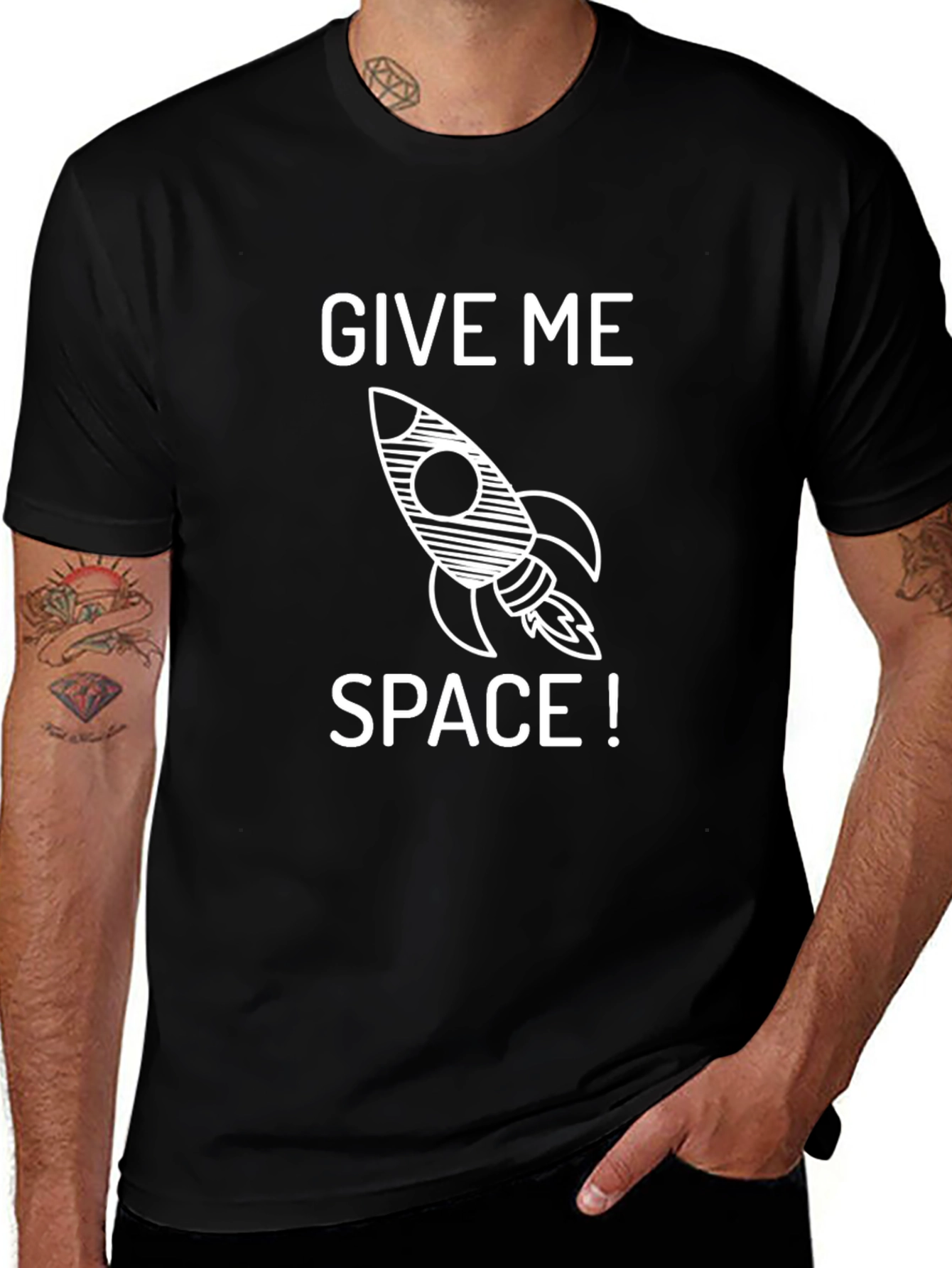 Give Me Space T-Shirt - Rocket Graphic Tee