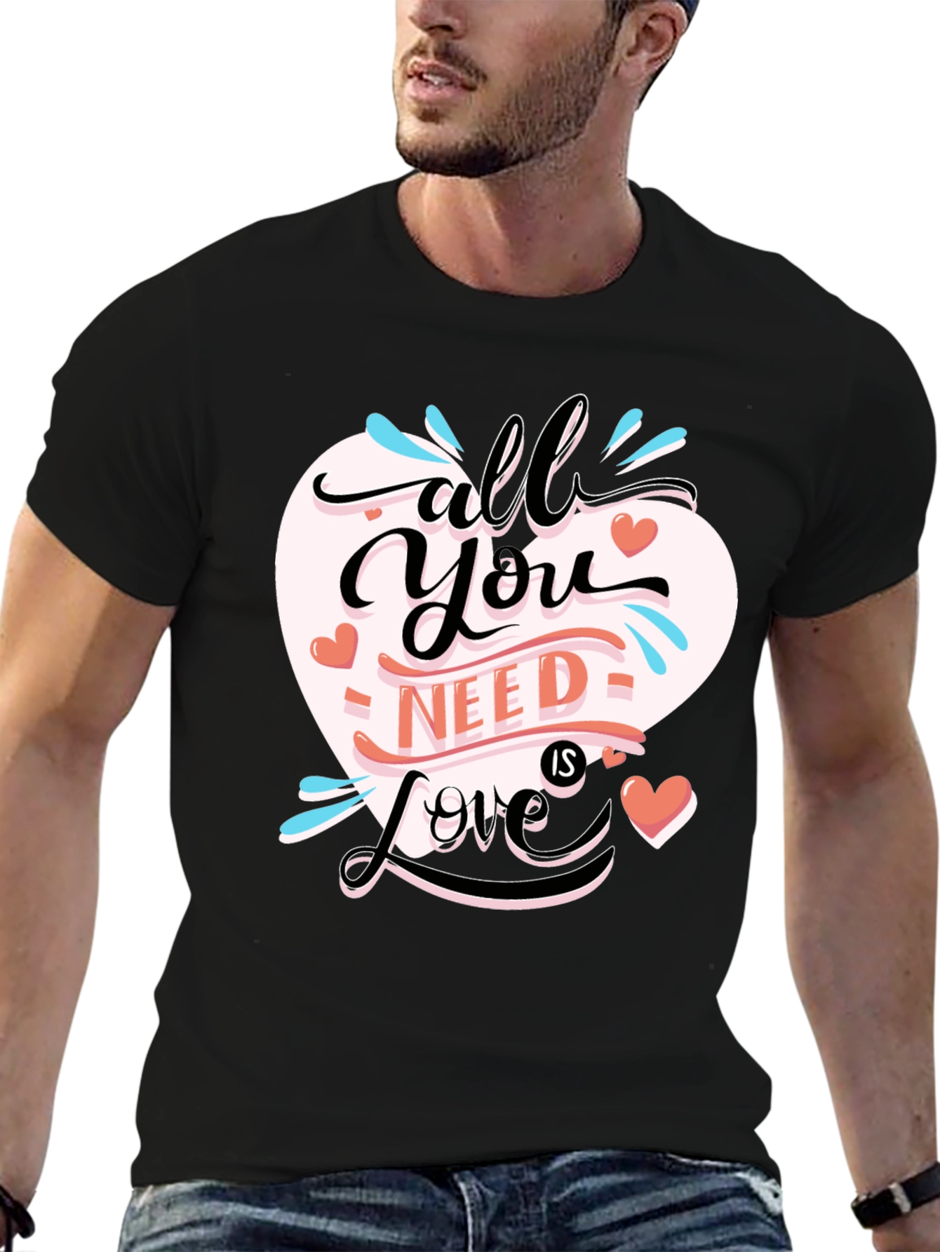 All You Need is Love Black T-Shirt